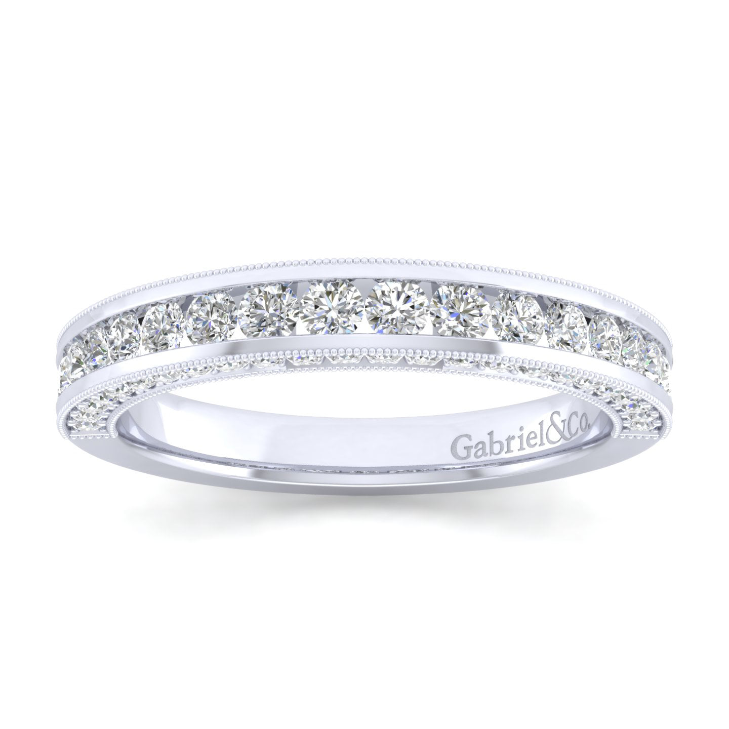 Matching Wedding Band in 14K White Gold, photograph 4