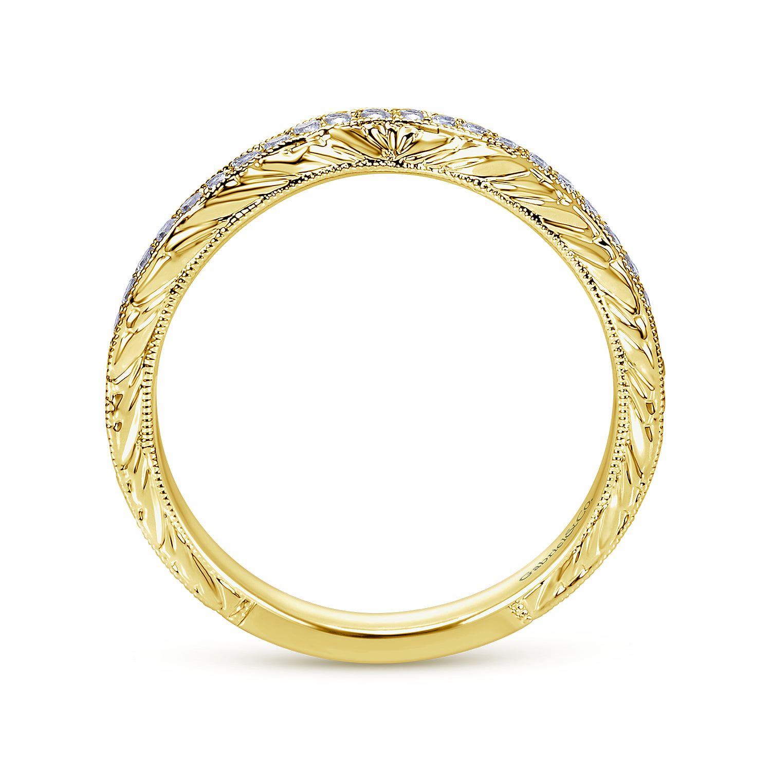 Matching Wedding Band in 14K Yellow Gold, photograph 2