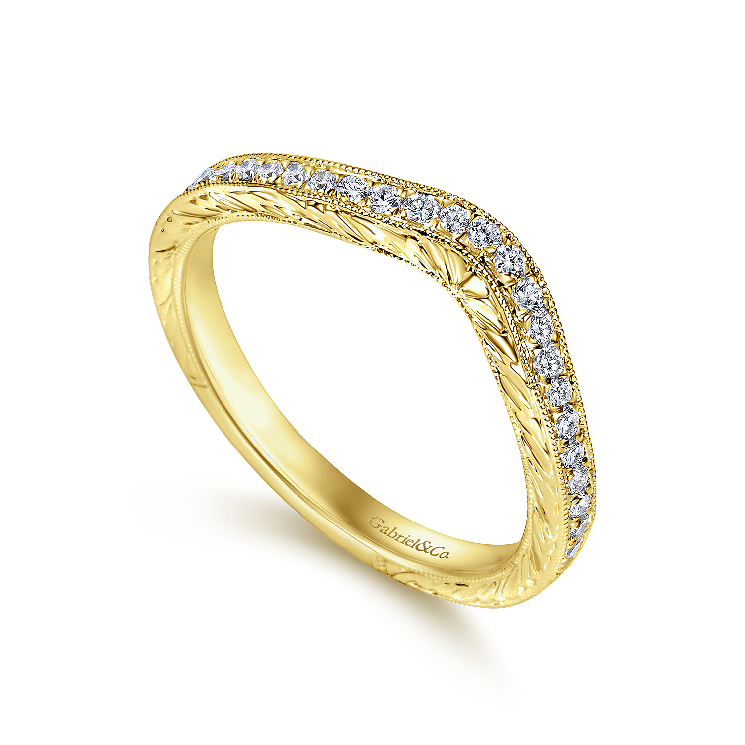 Matching Wedding Band in 14K Yellow Gold, photograph 3