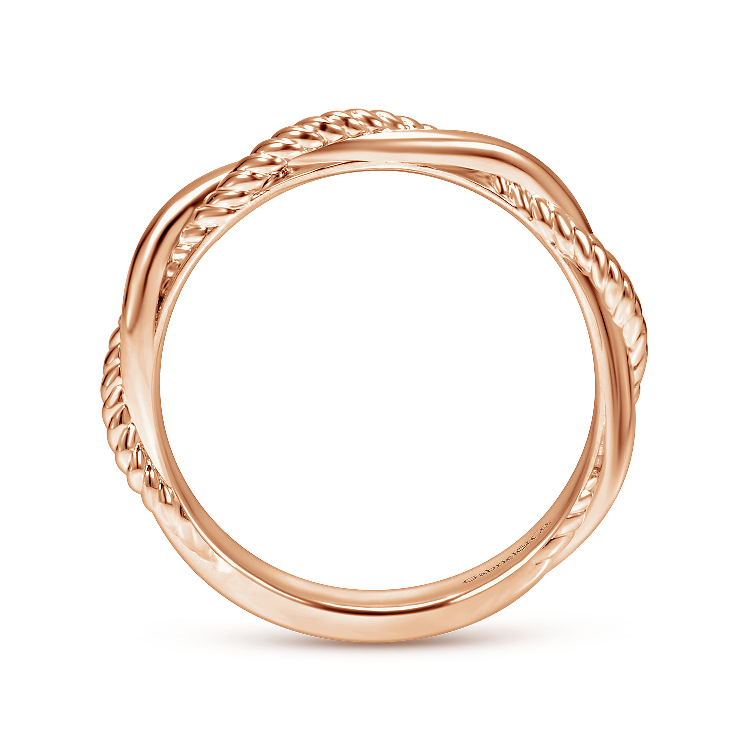 Matching Wedding Band in 14K Rose Gold, photograph 2