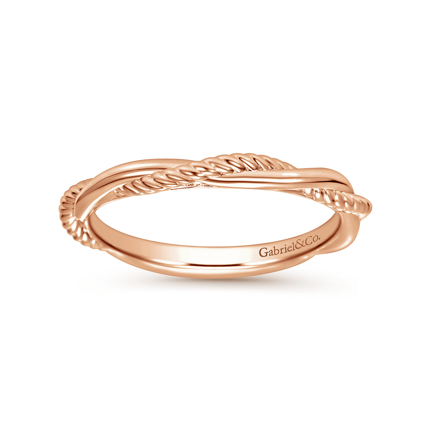 Matching Wedding Band in 14K Rose Gold, photograph 5