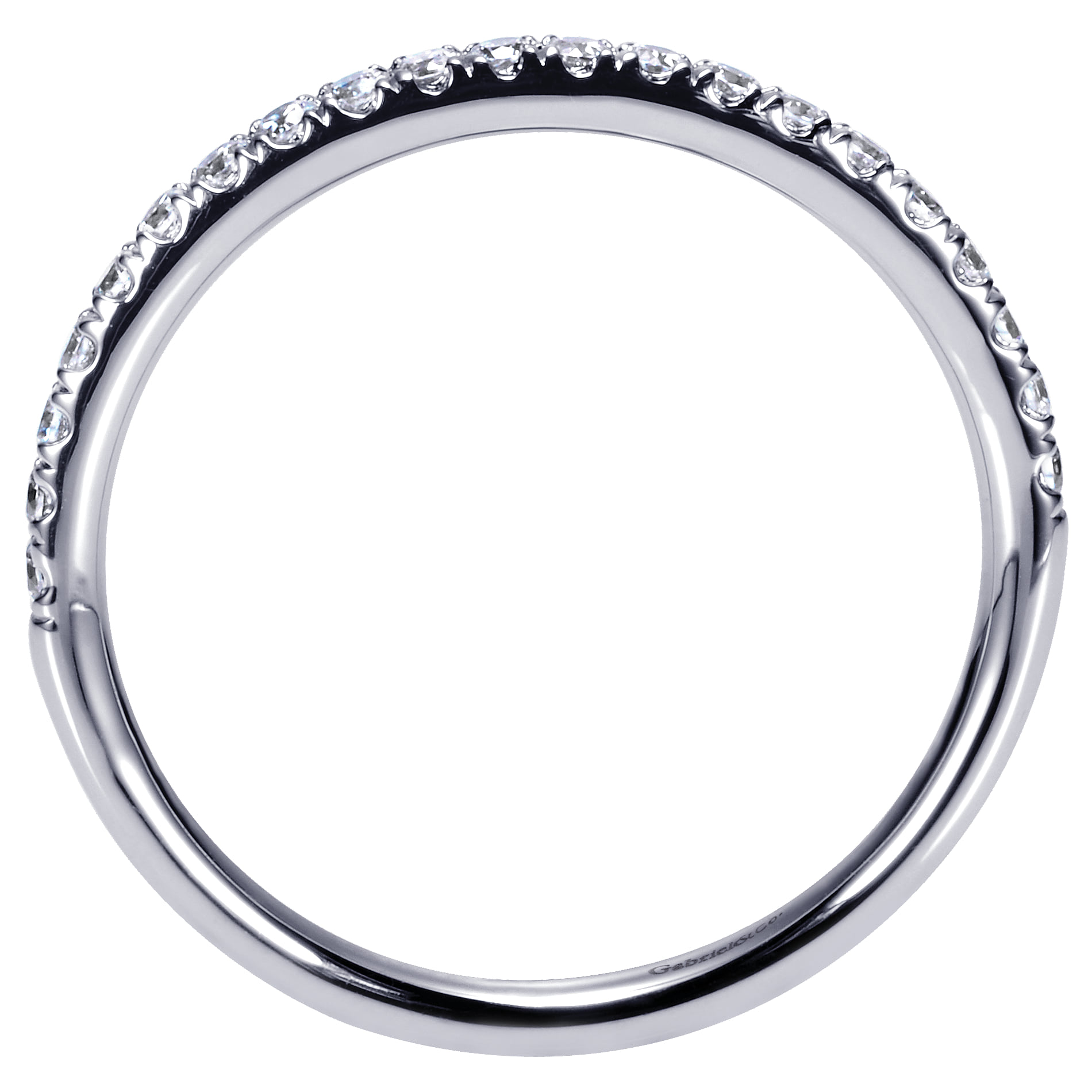 Matching Wedding Band in 14K White Gold, photograph 2