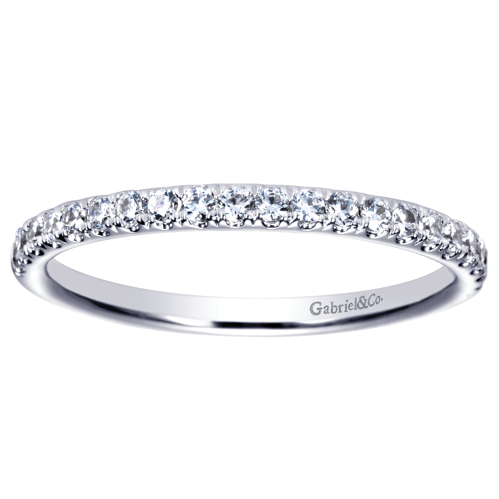 Matching Wedding Band in 14K White Gold, photograph 5