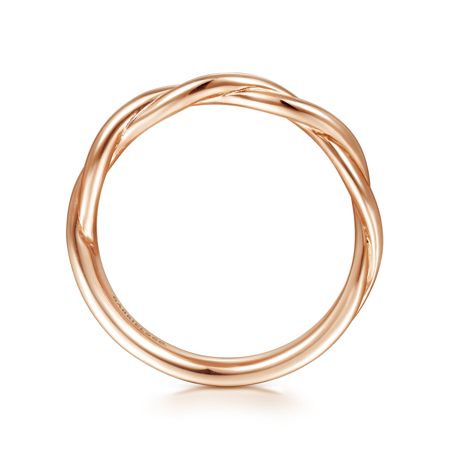 Matching Wedding Band in 14K Rose Gold, photograph 2