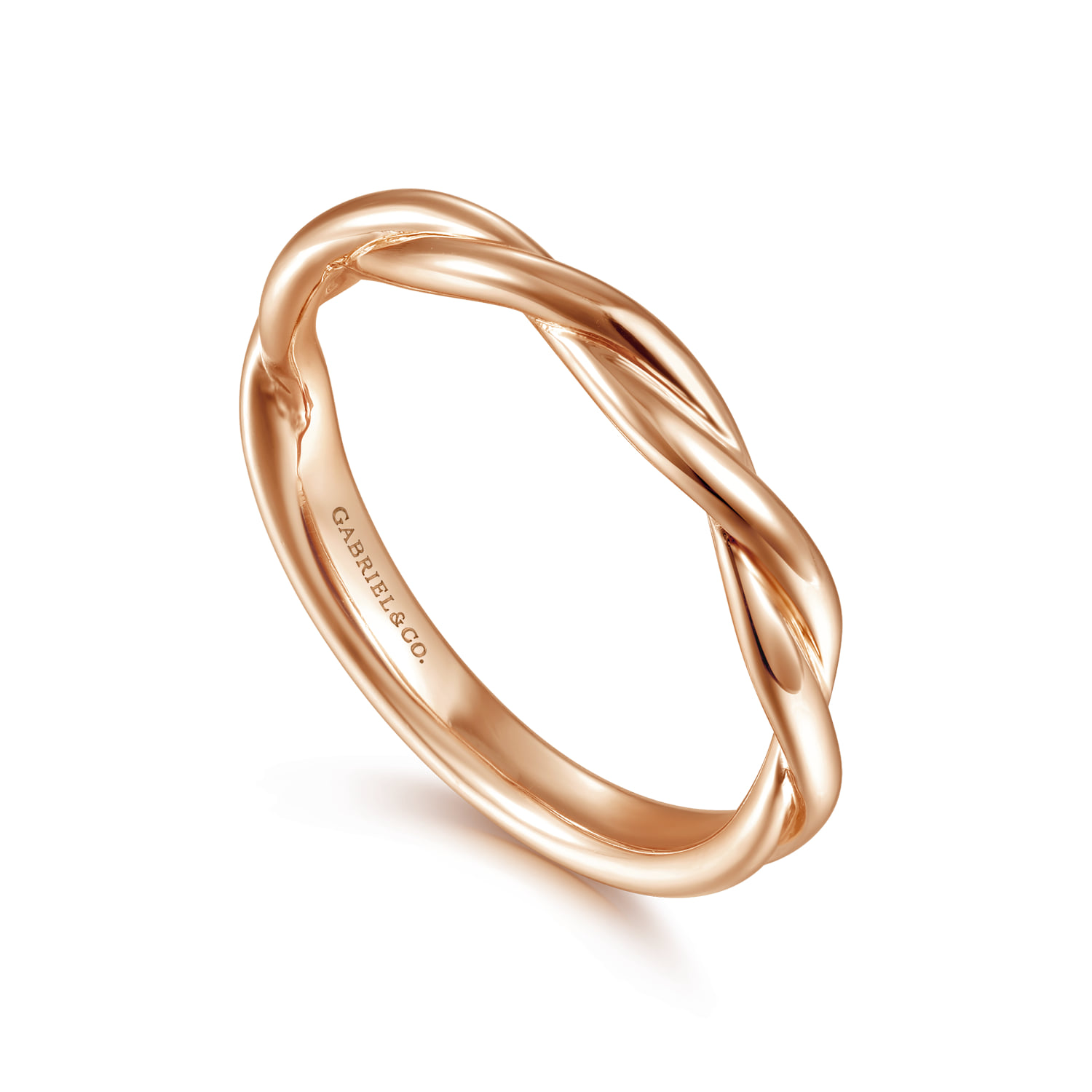 Matching Wedding Band in 14K Rose Gold, photograph 3