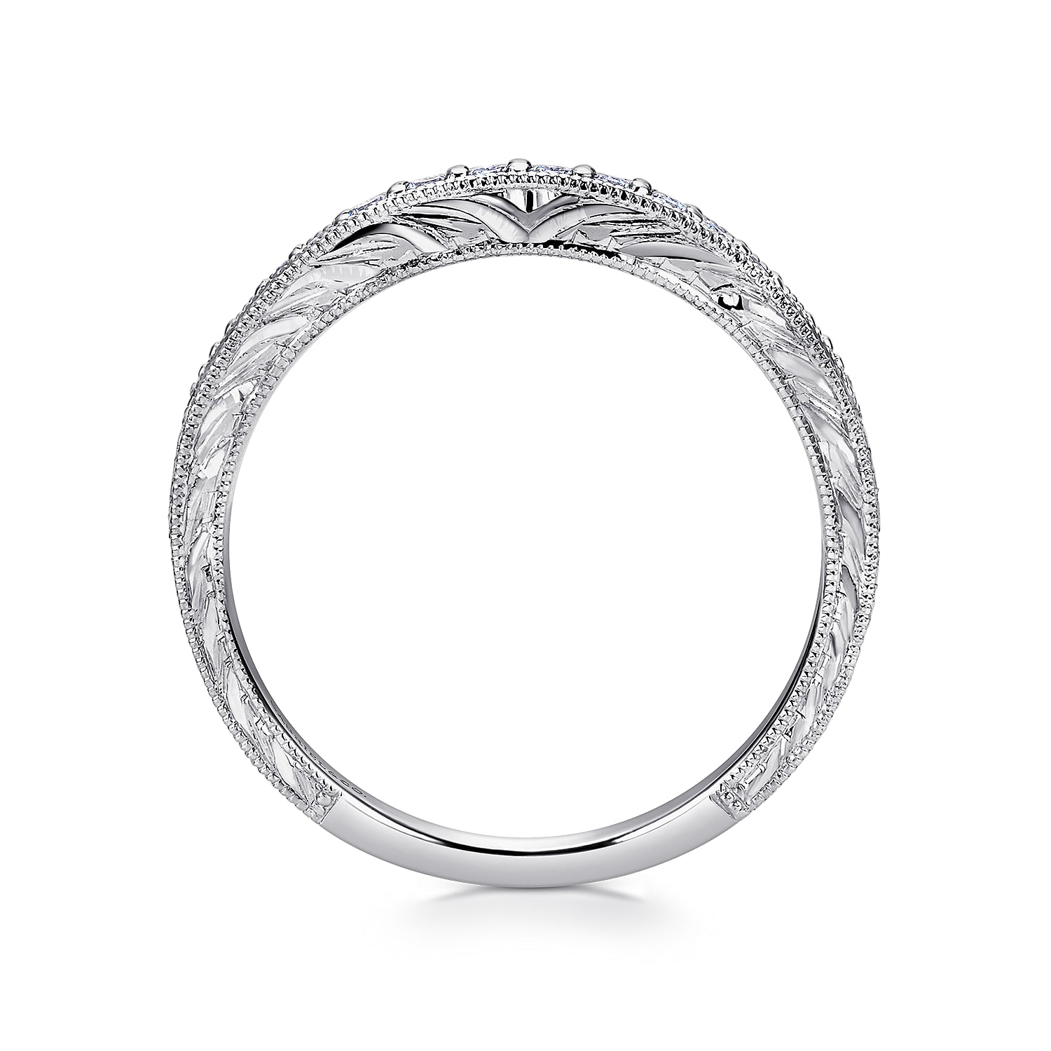 Matching Wedding Band in 14K White Gold, photograph 2