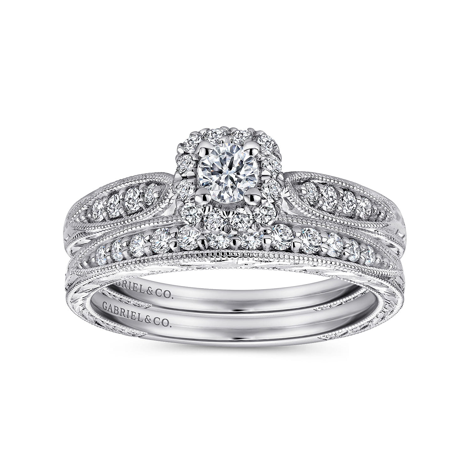 Matching Wedding Band in 14K White Gold, photograph 4