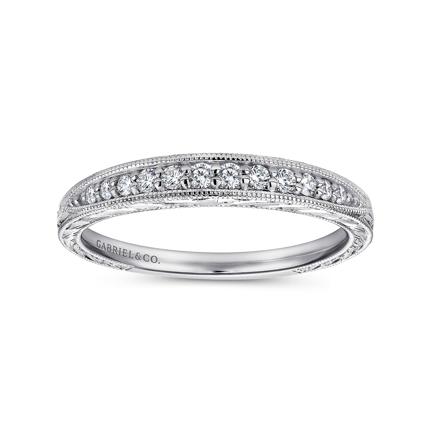Matching Wedding Band in 14K White Gold, photograph 5
