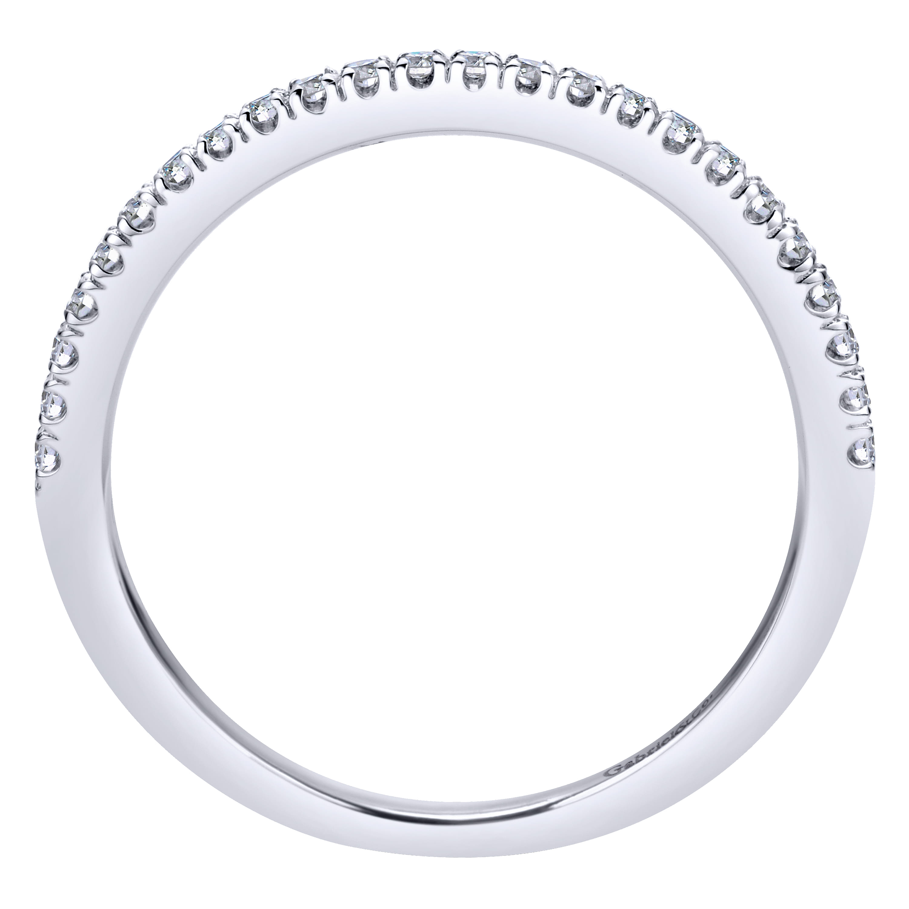Matching Wedding Band in 14K White Gold, photograph 2
