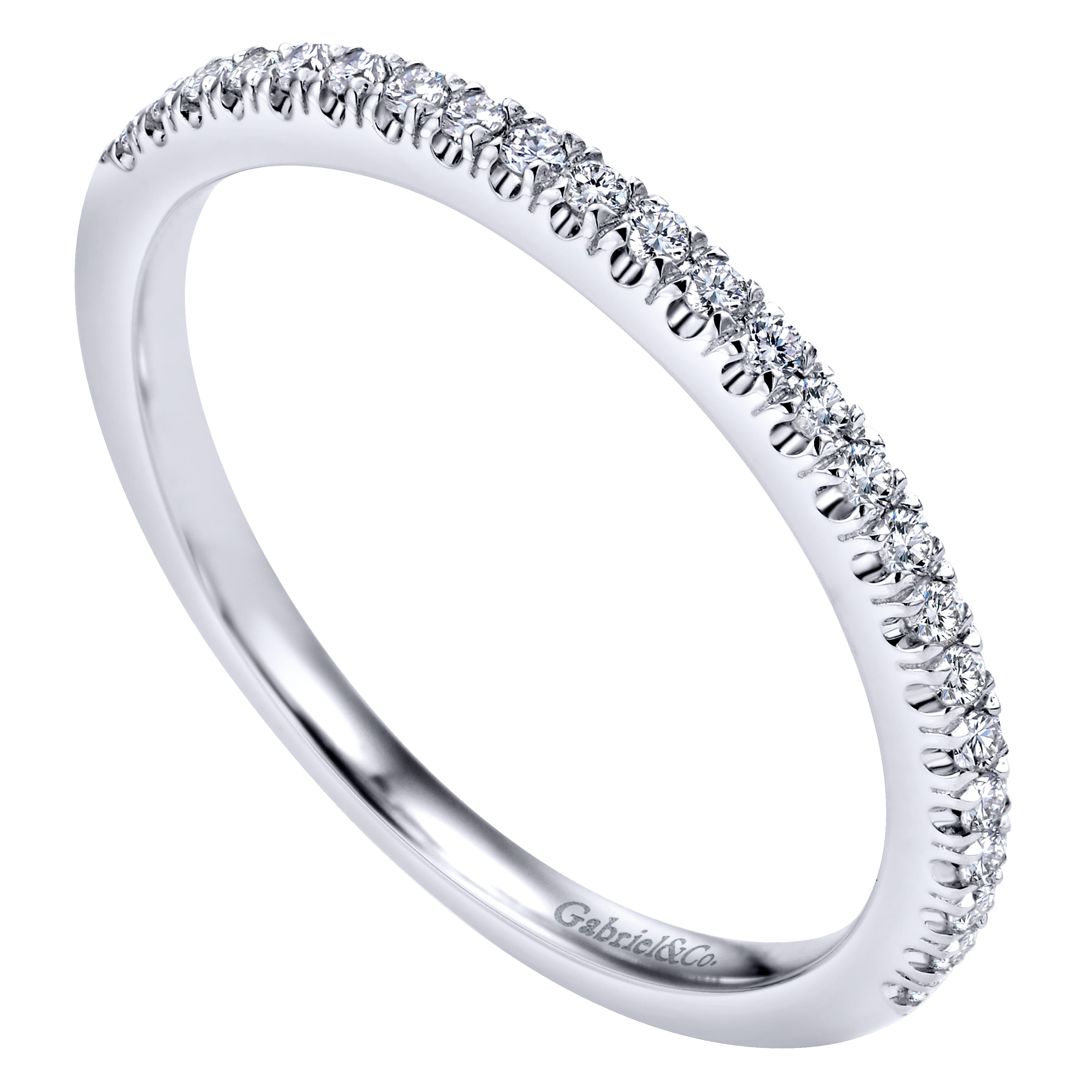 Matching Wedding Band in 14K White Gold, photograph 3