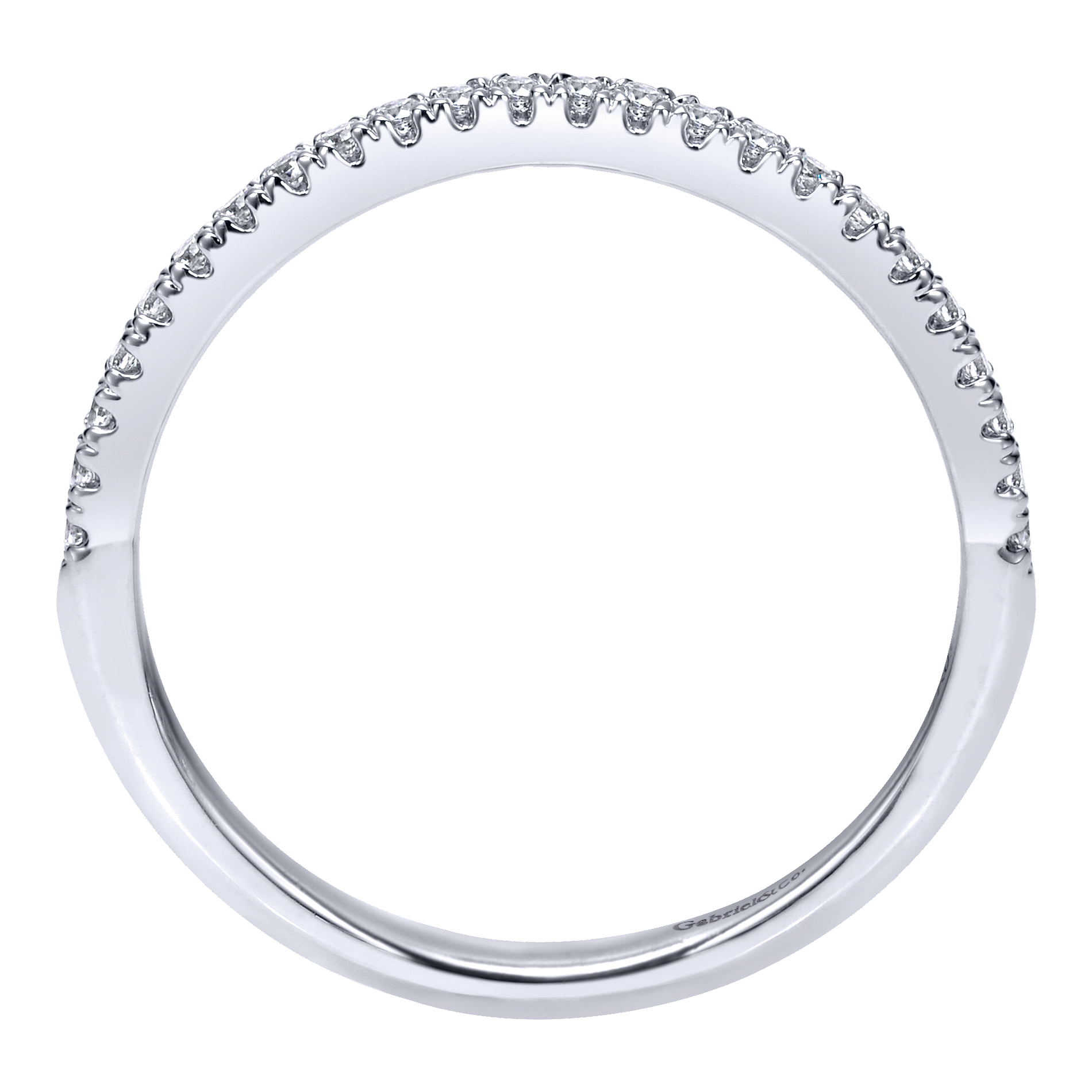 Matching Wedding Band in 14K White Gold, photograph 2