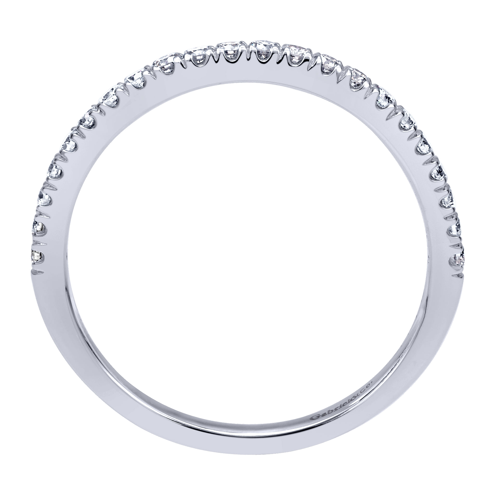 Matching Wedding Band in 14K White Gold, photograph 2