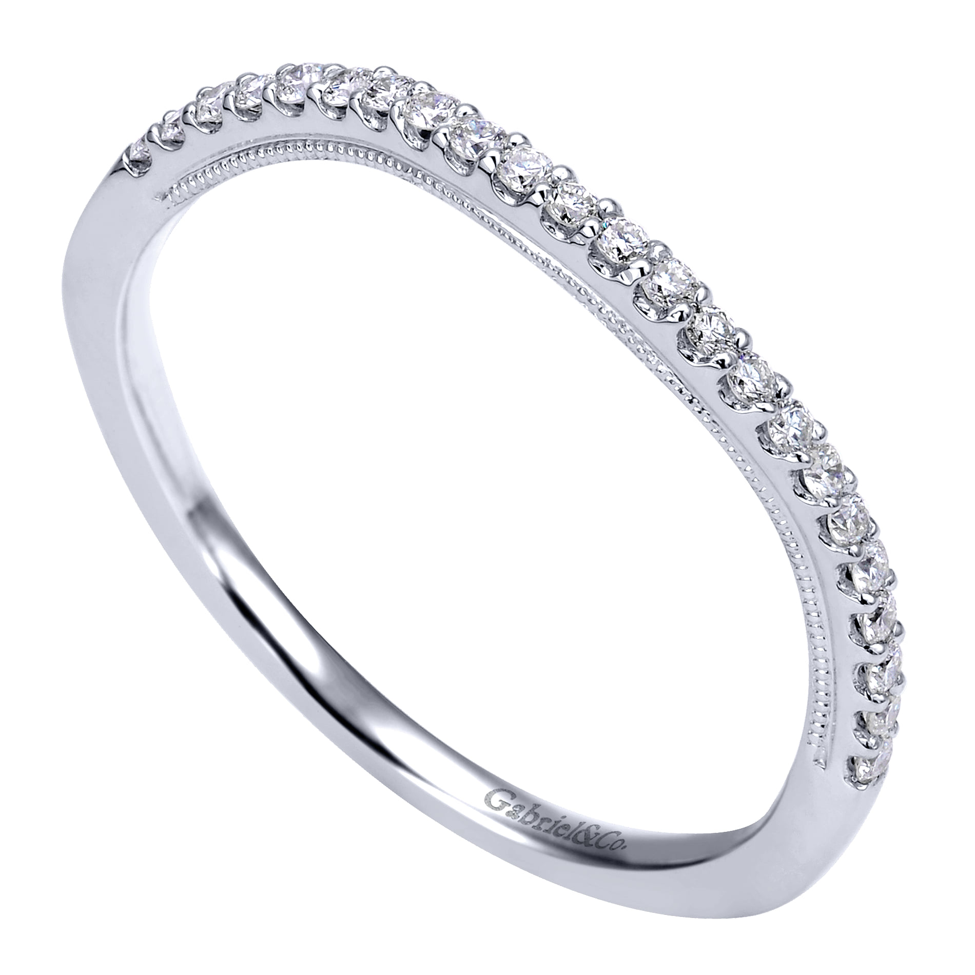 Matching Wedding Band in 14K White Gold, photograph 3
