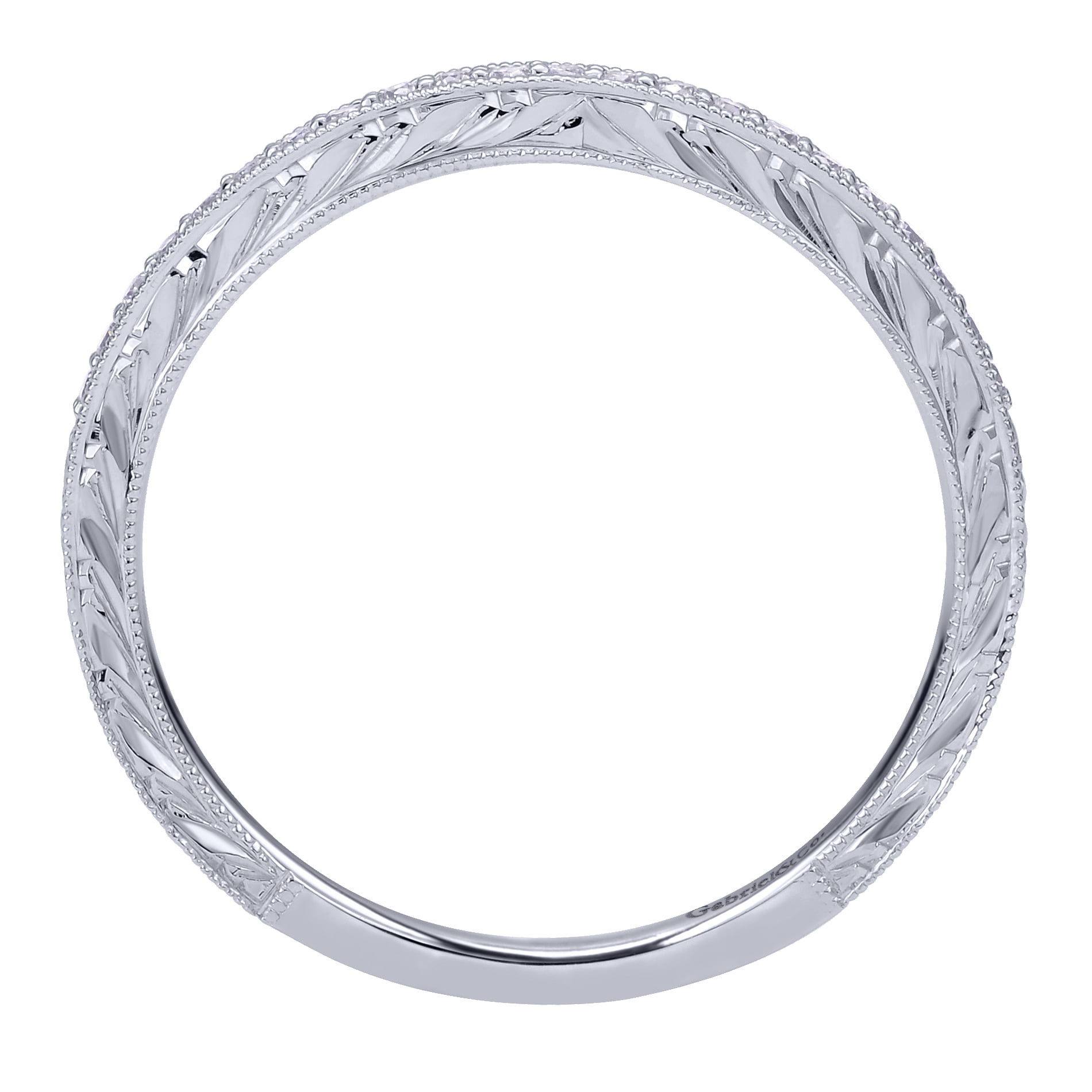 Matching Wedding Band in 14K White Gold, photograph 2