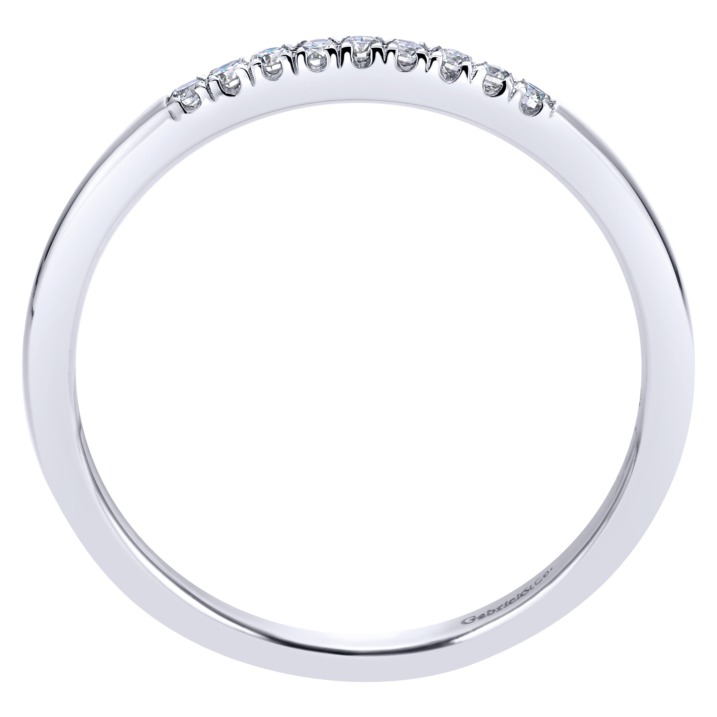 Matching Wedding Band in 14K White Gold, photograph 2