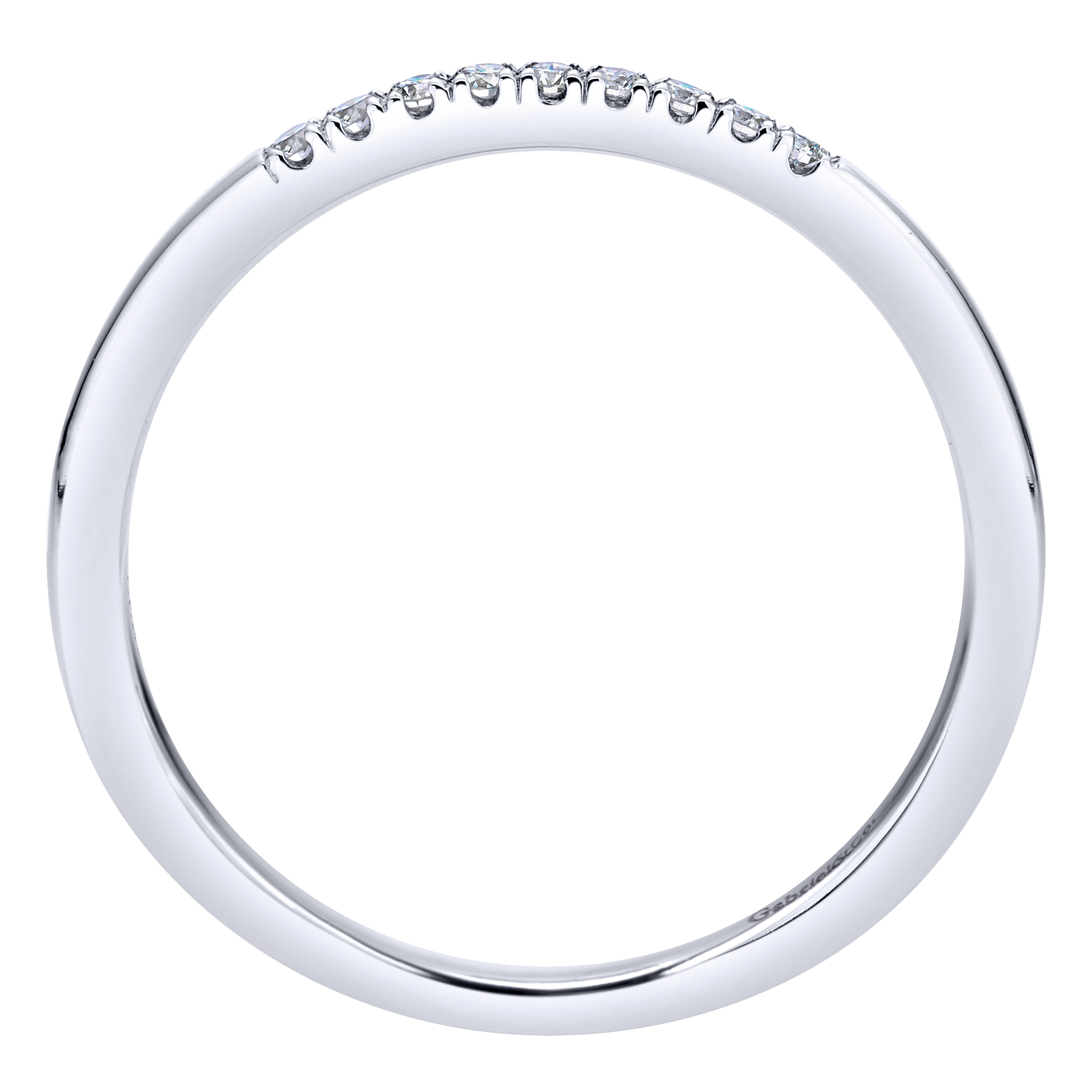 Matching Wedding Band in 14K White Gold, photograph 2