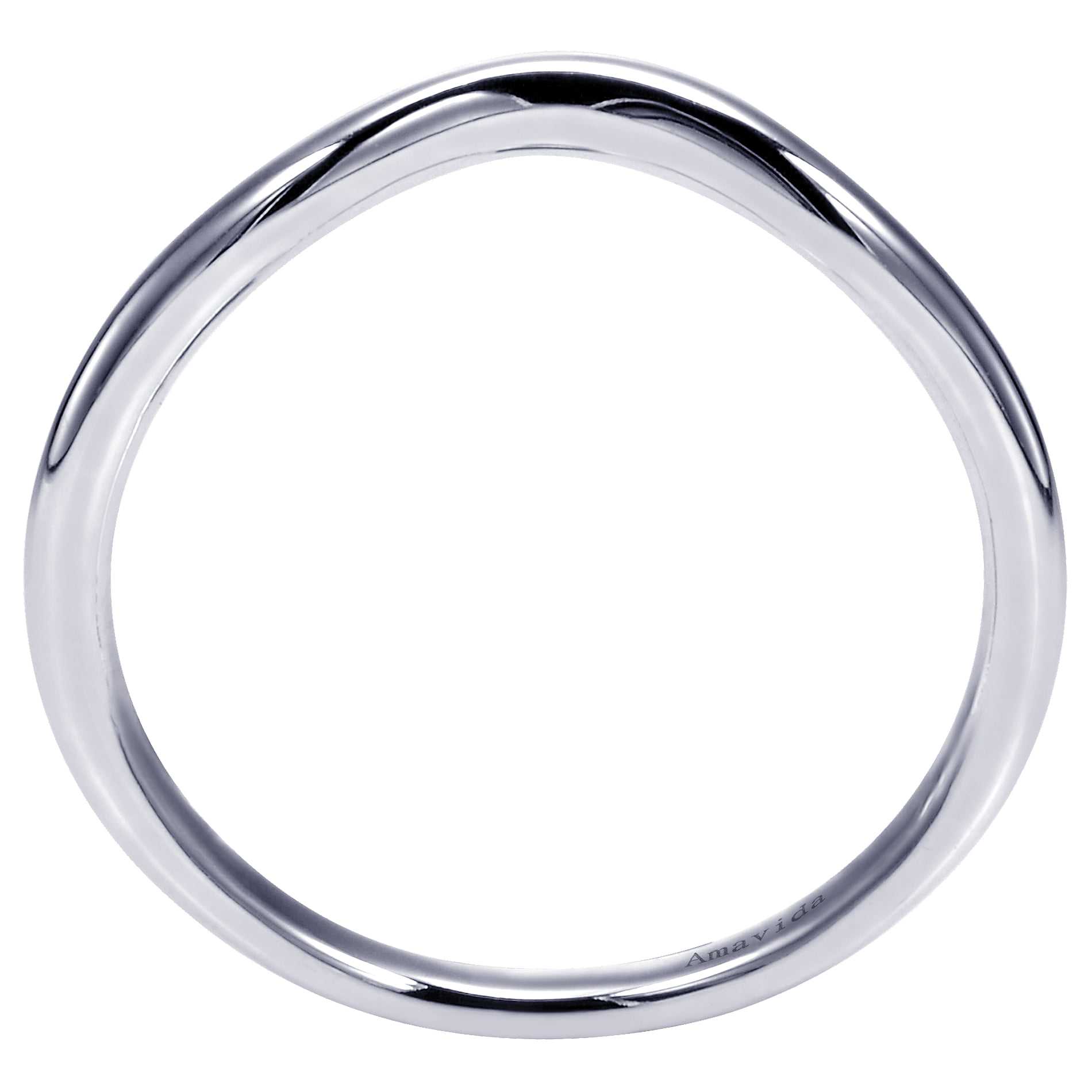 Matching Wedding Band in 18K White Gold, photograph 2