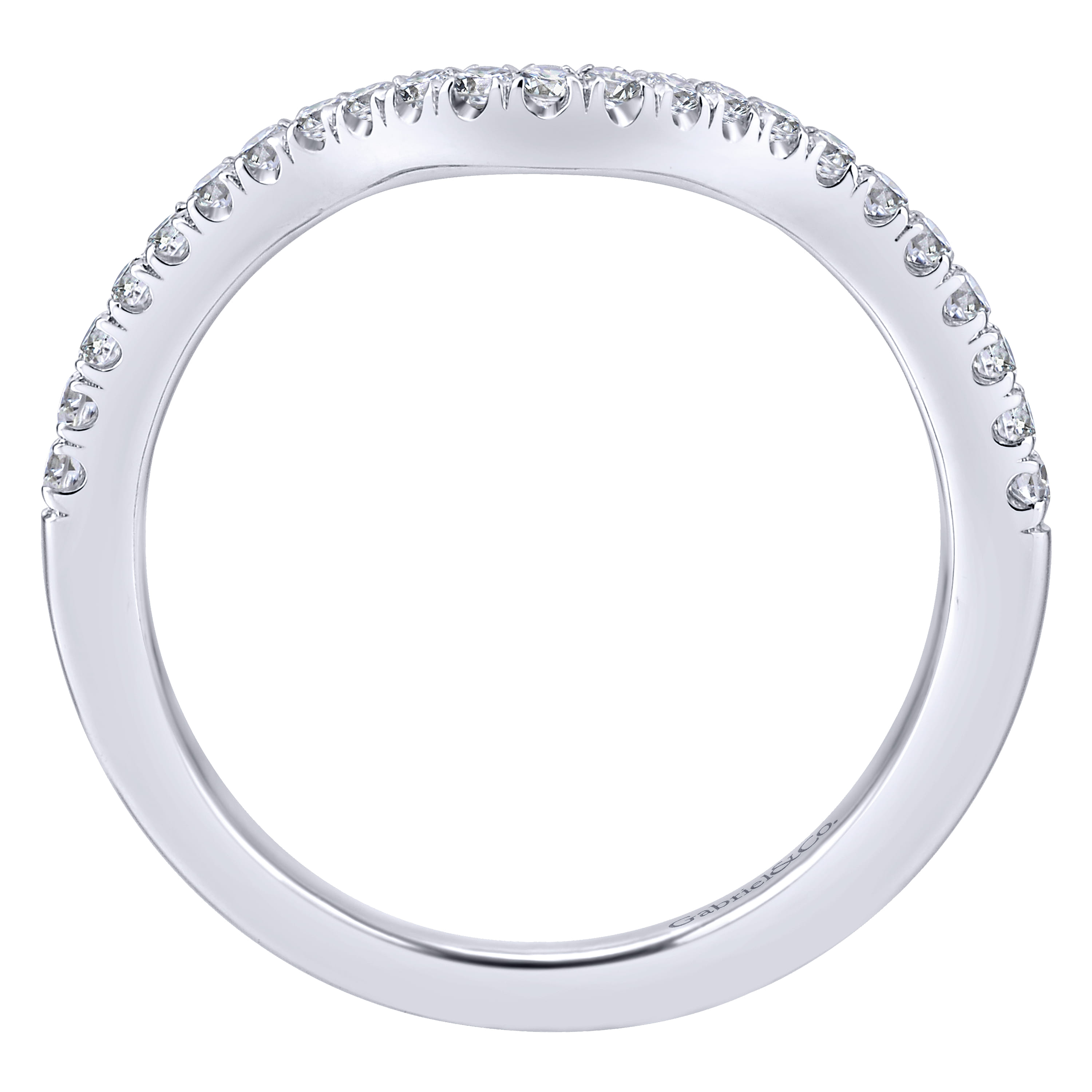 Matching Wedding Band in 14K White Gold, photograph 2