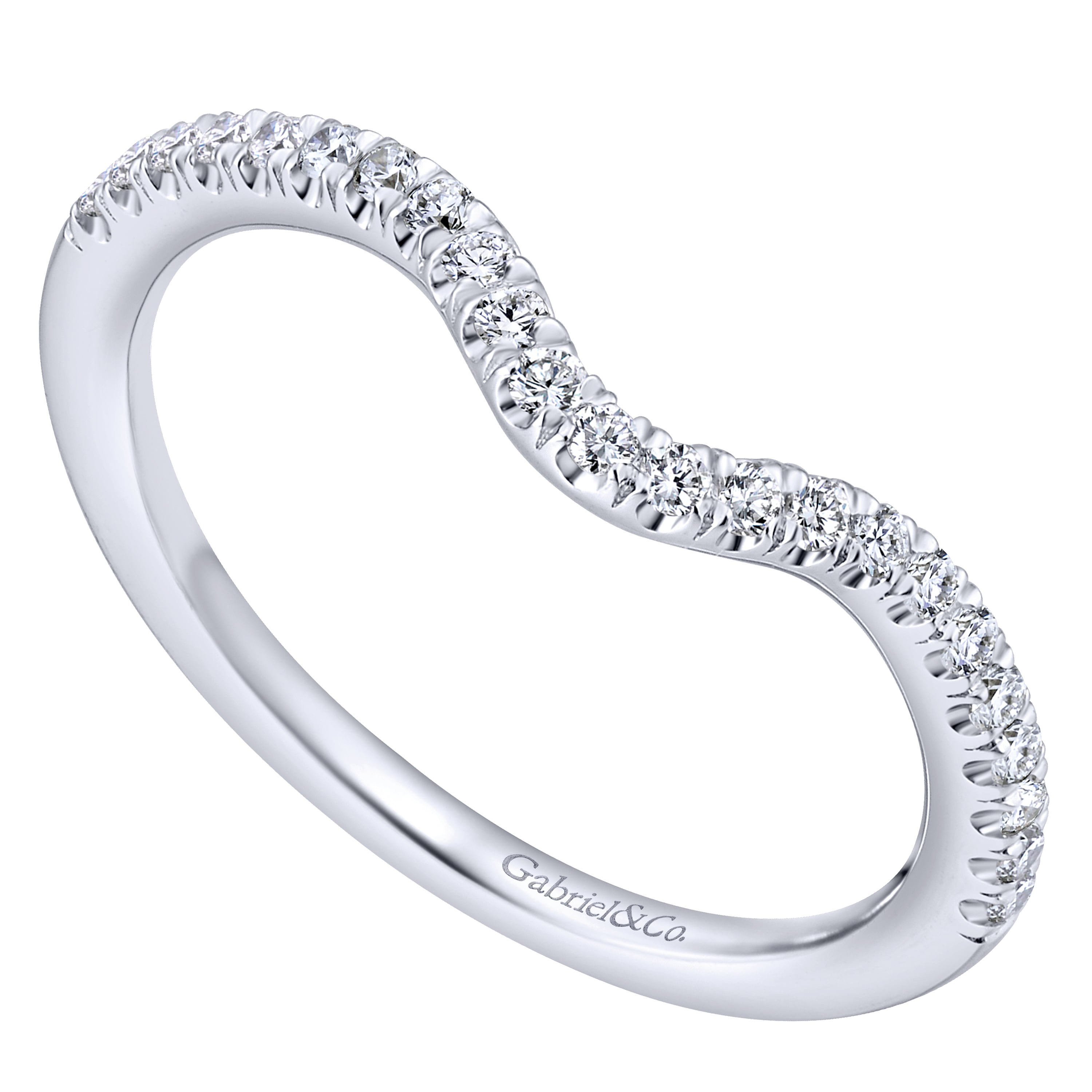 Matching Wedding Band in 14K White Gold, photograph 3