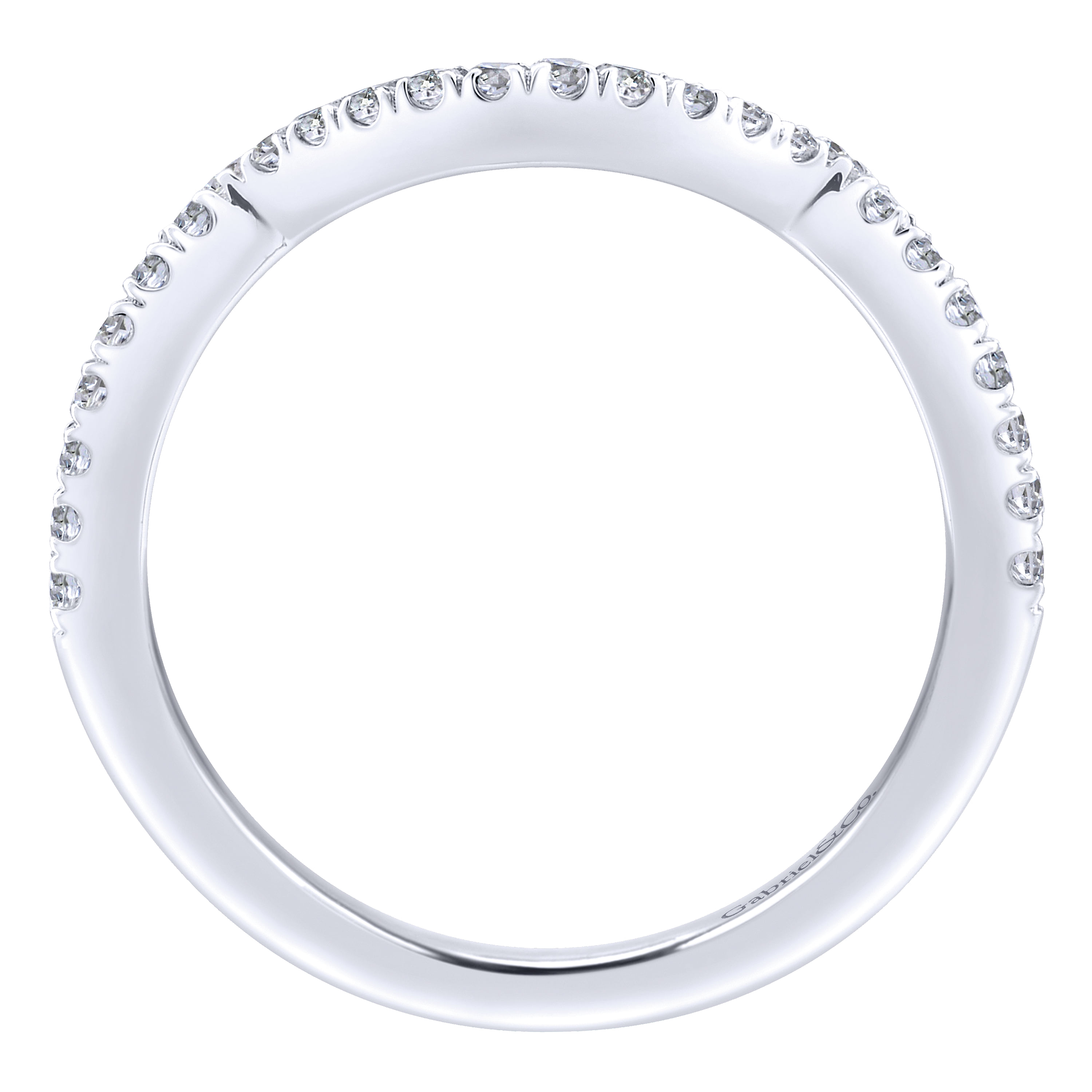 Matching Wedding Band in 14K White Gold, photograph 2