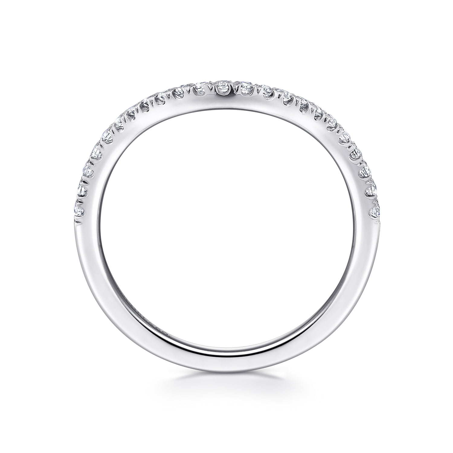Matching Wedding Band in 14K White Gold, photograph 2