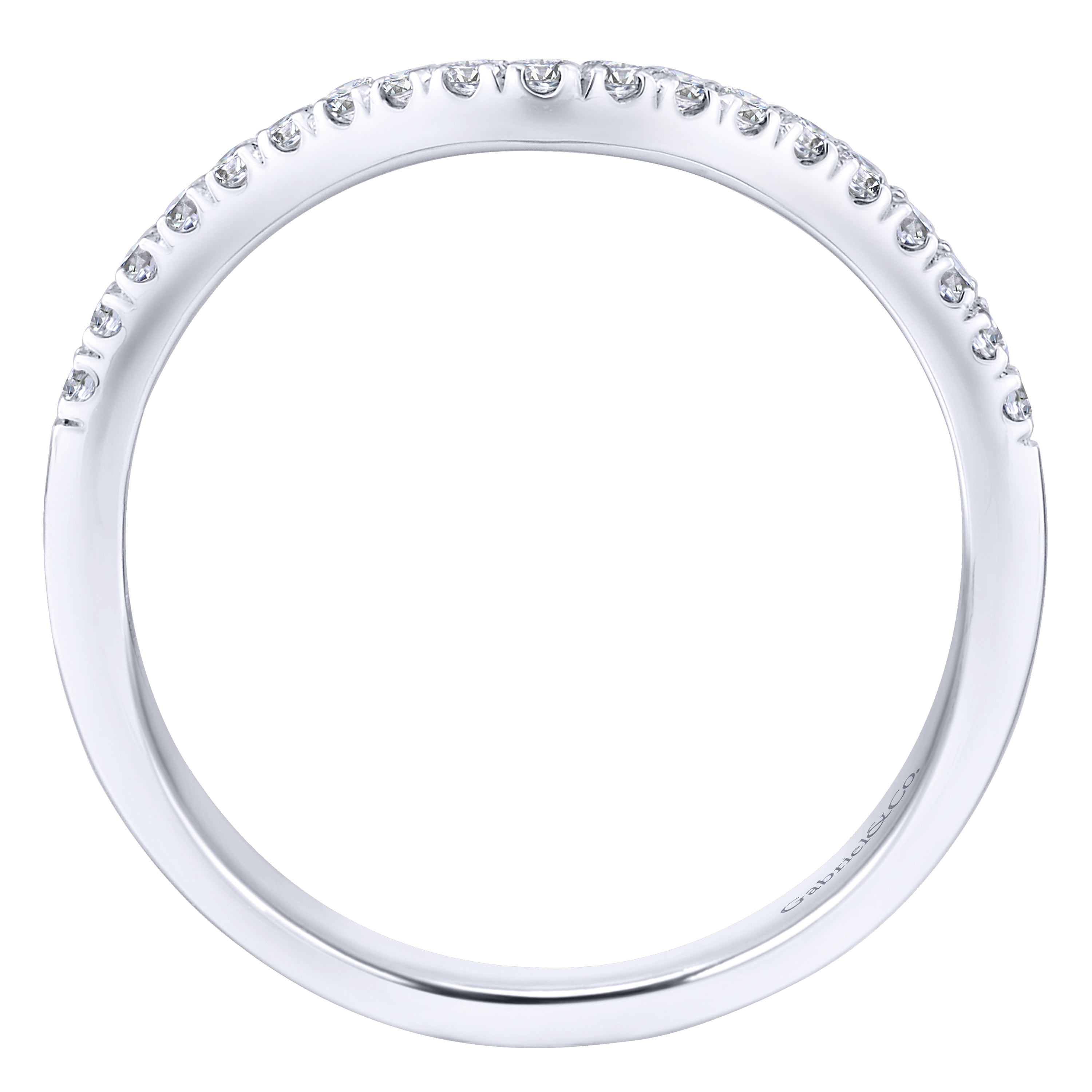 Matching Wedding Band in 14K White Gold, photograph 2