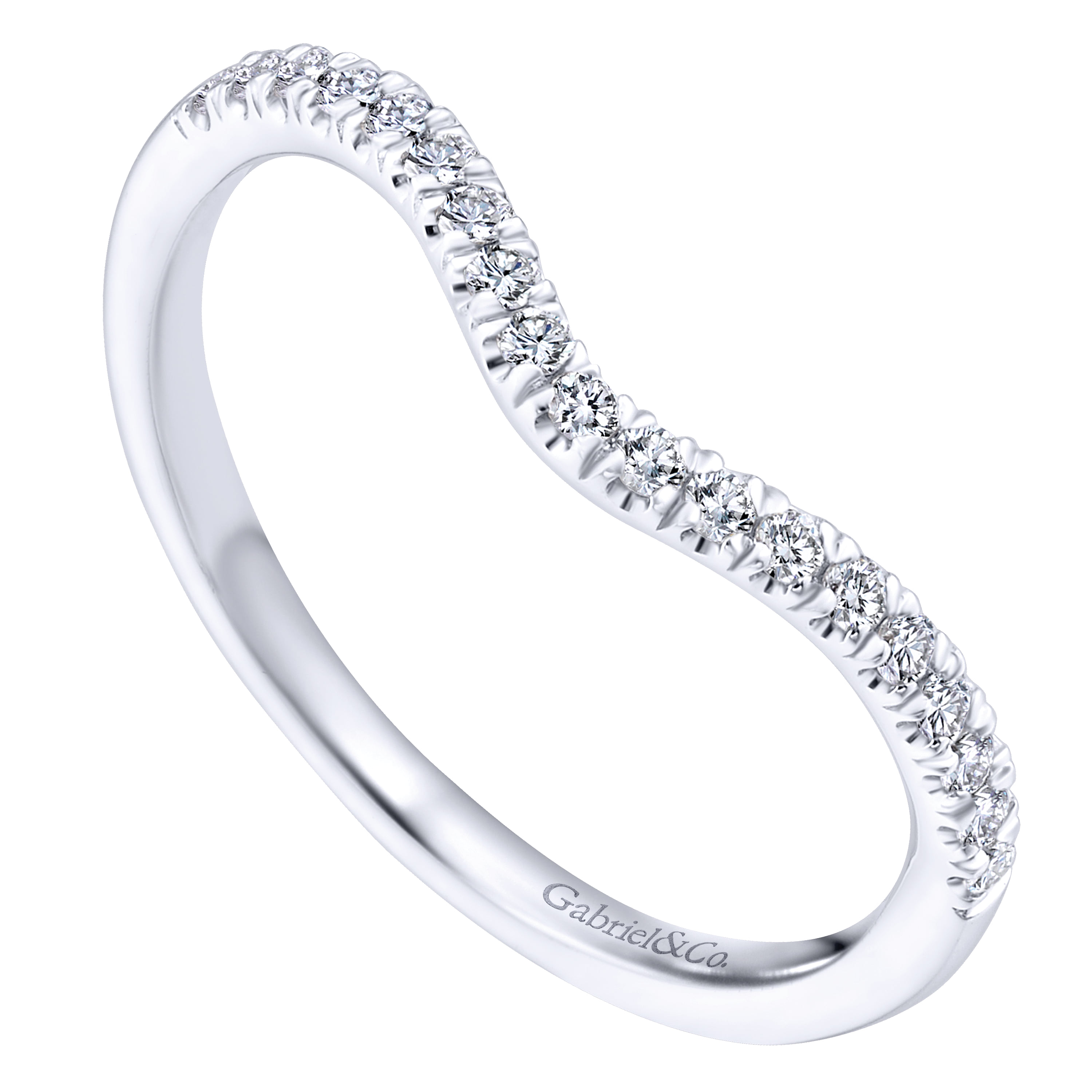 Matching Wedding Band in 14K White Gold, photograph 3