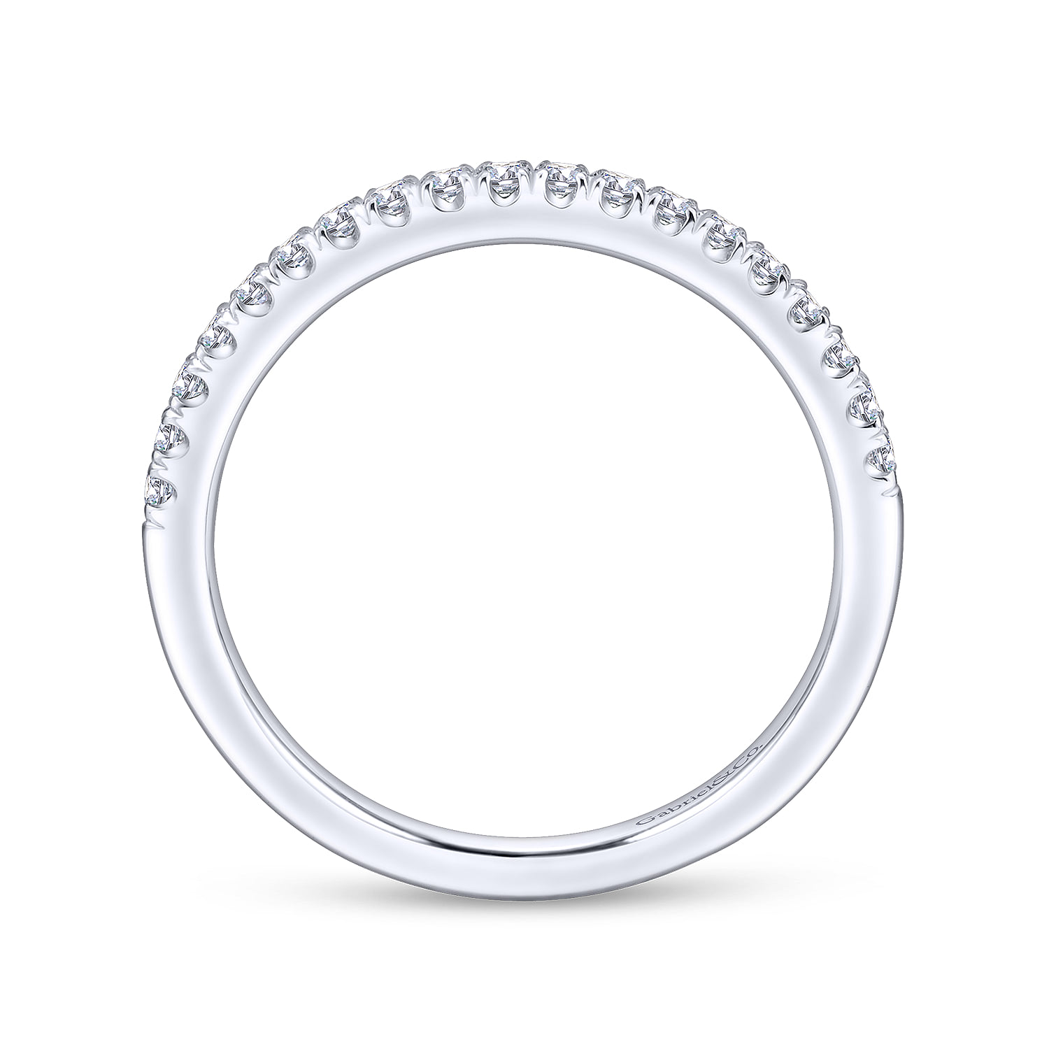 Matching Wedding Band in 14K White Gold, photograph 2