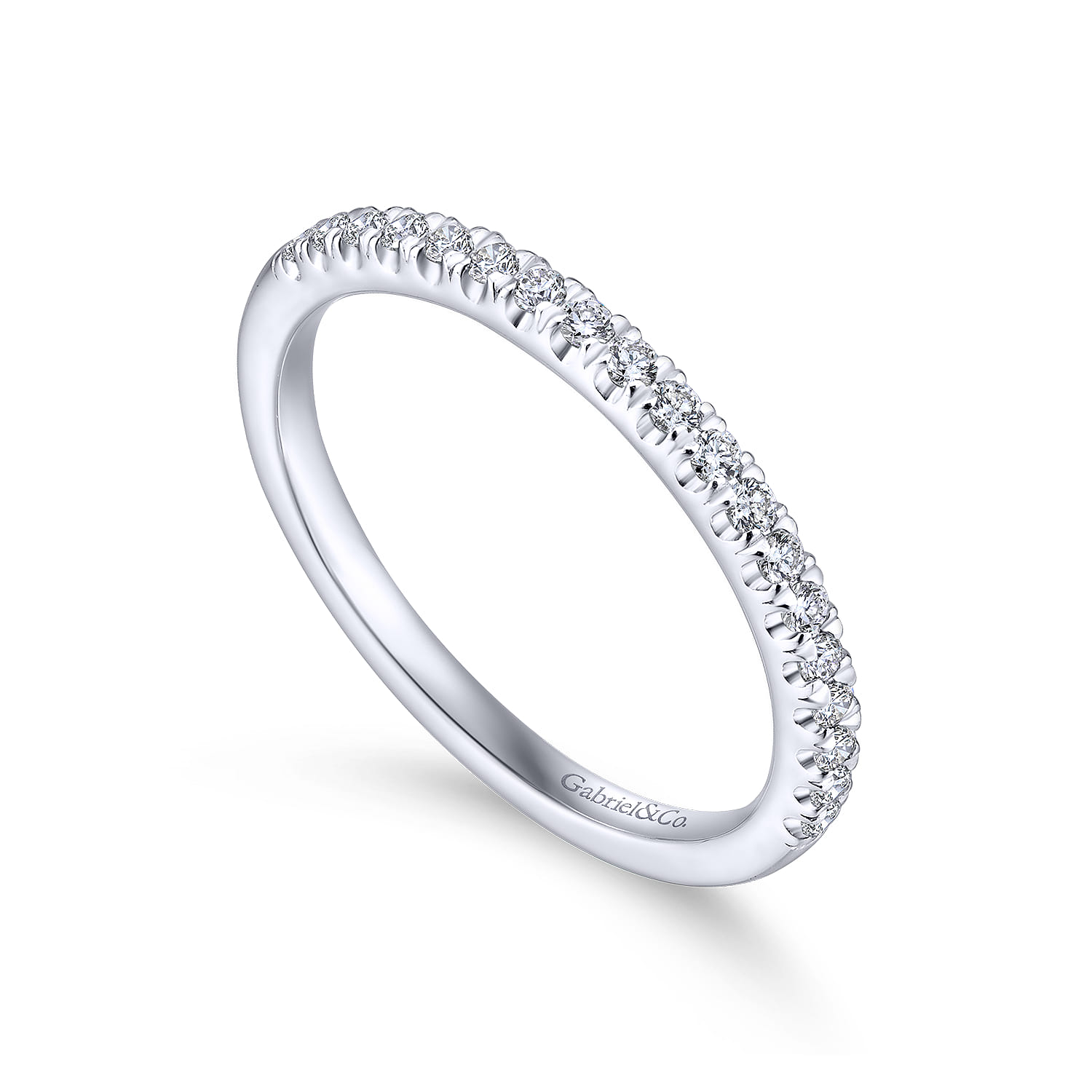 Matching Wedding Band in 14K White Gold, photograph 3