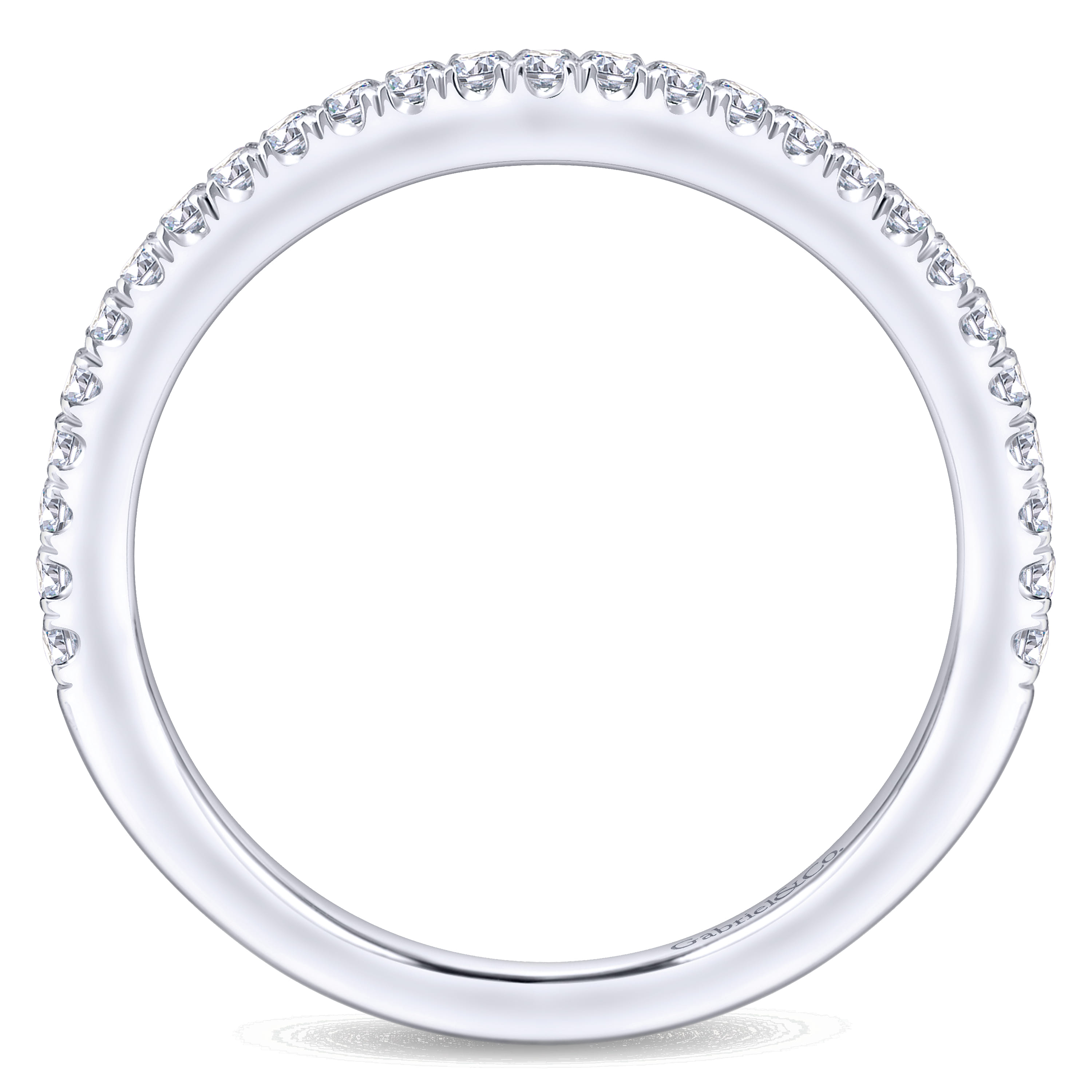 Matching Wedding Band in 14K White Gold, photograph 2