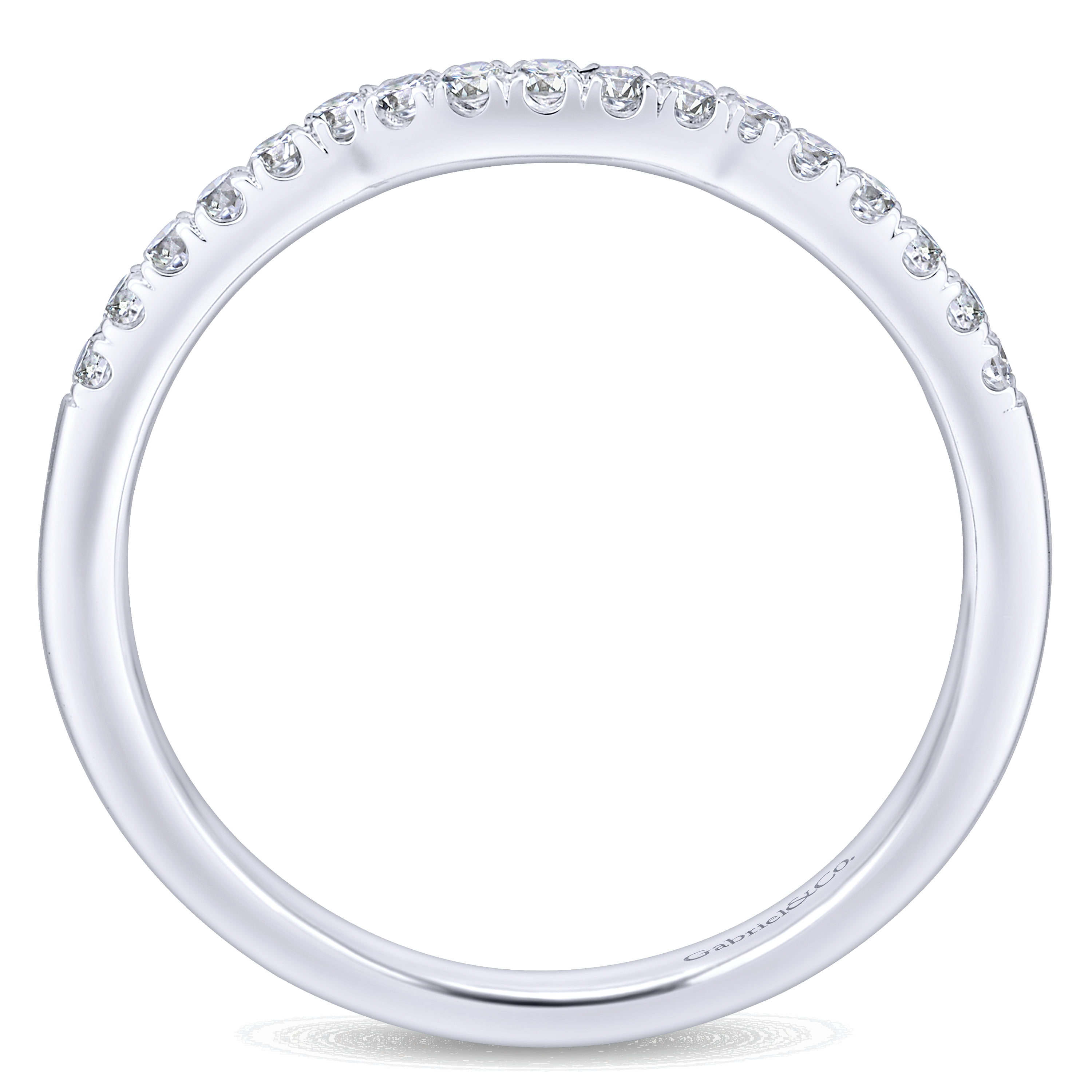 Matching Wedding Band in 14K White Gold, photograph 2