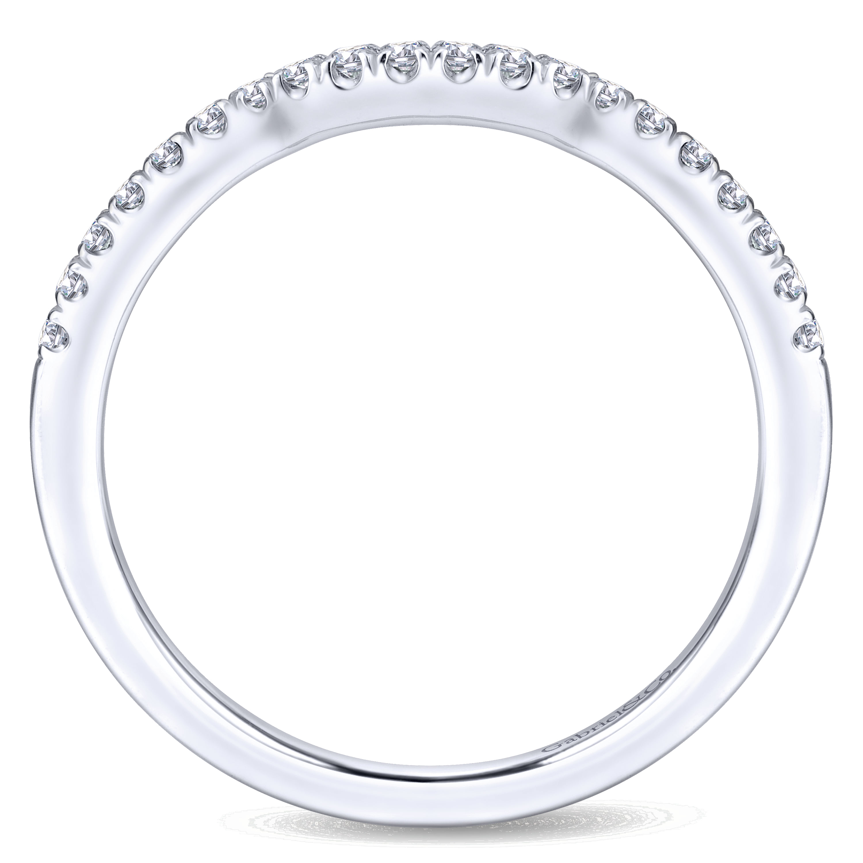 Matching Wedding Band in 14K White Gold, photograph 2