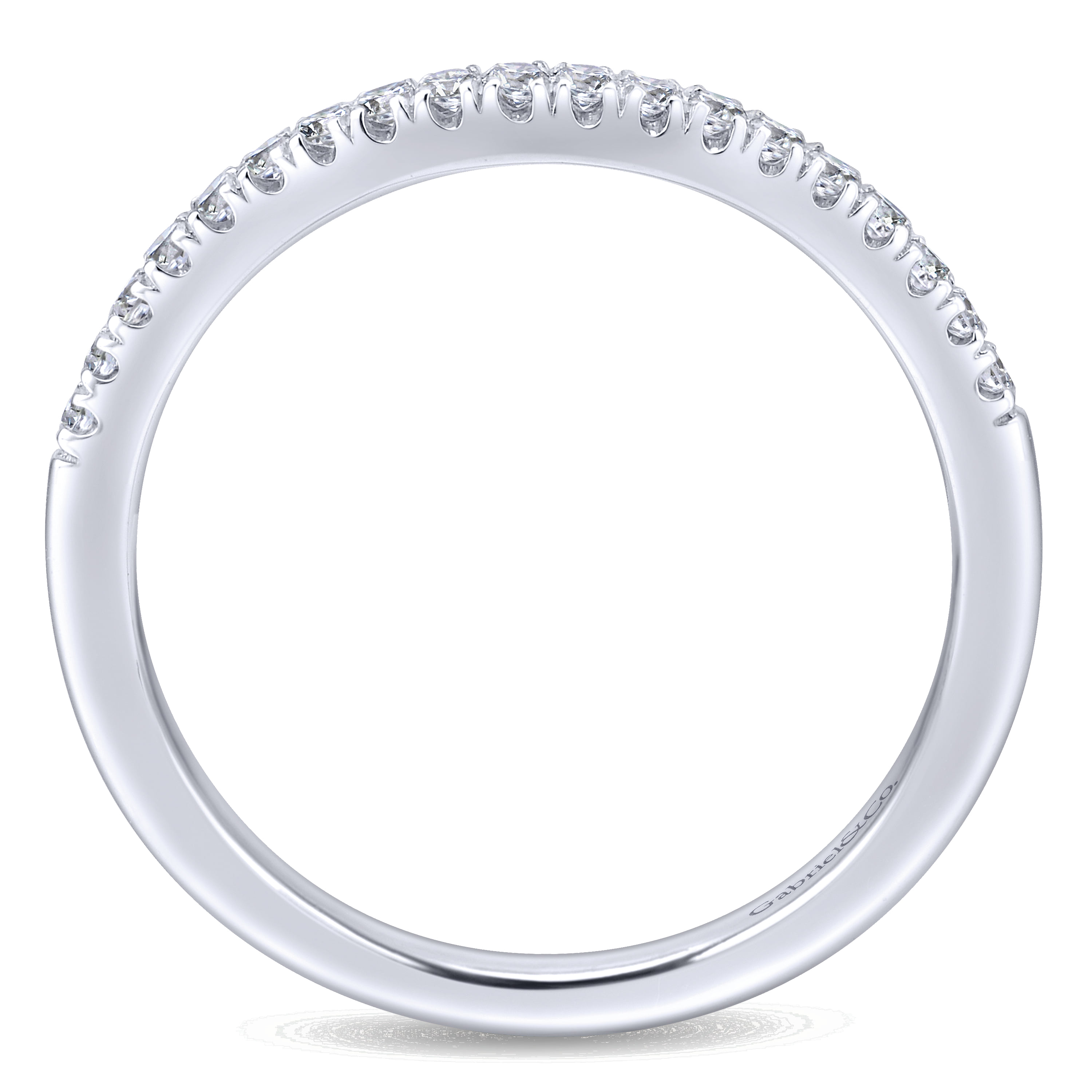 Matching Wedding Band in 14K White Gold, photograph 2