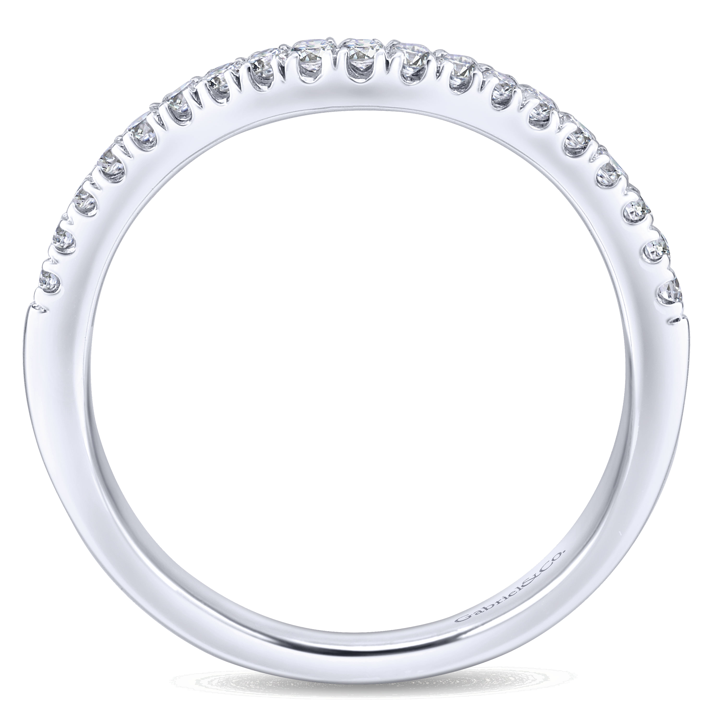 Matching Wedding Band in 14K White Gold, photograph 2