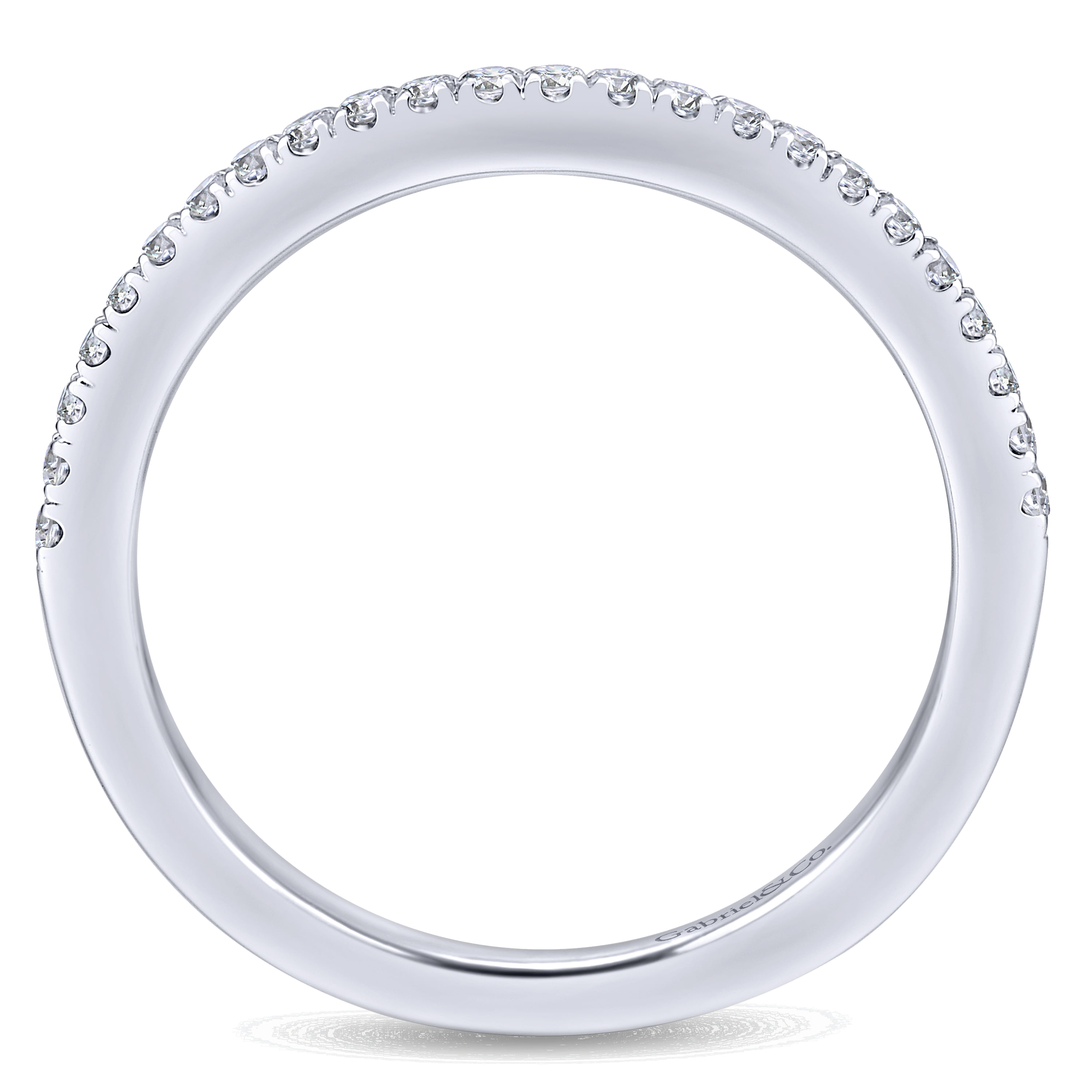 Matching Wedding Band in 14K White Gold, photograph 2