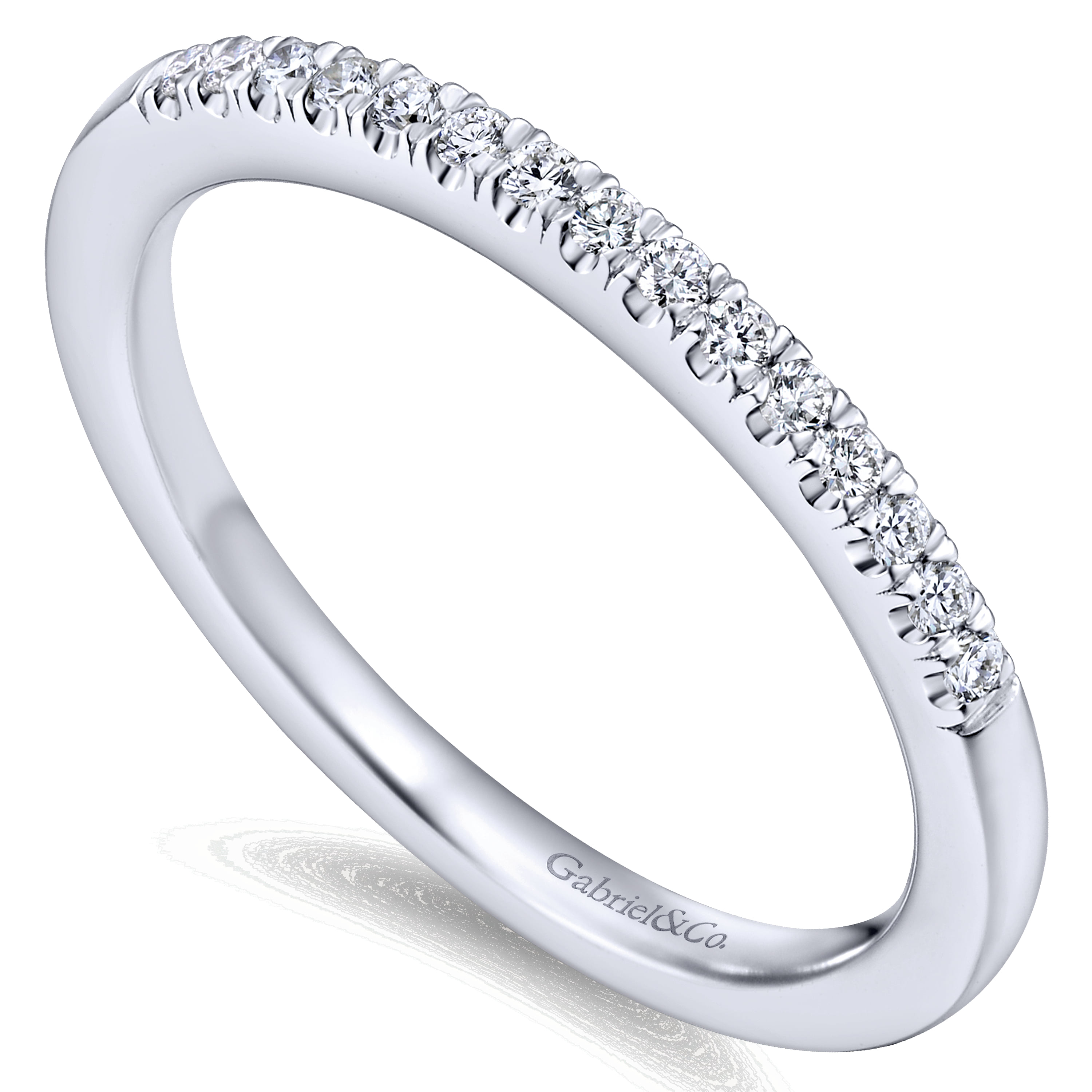 Matching Wedding Band in 14K White Gold, photograph 3