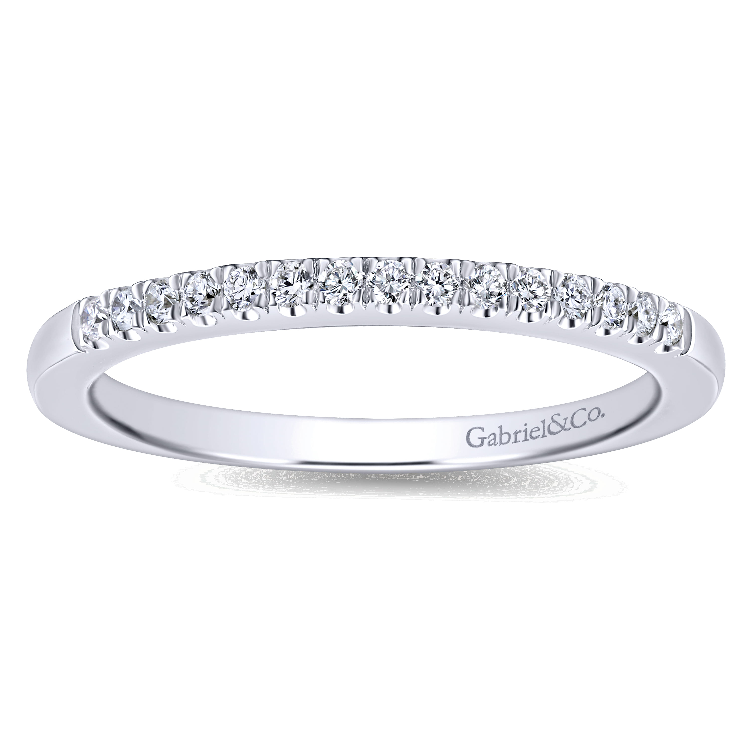 Matching Wedding Band in 14K White Gold, photograph 5