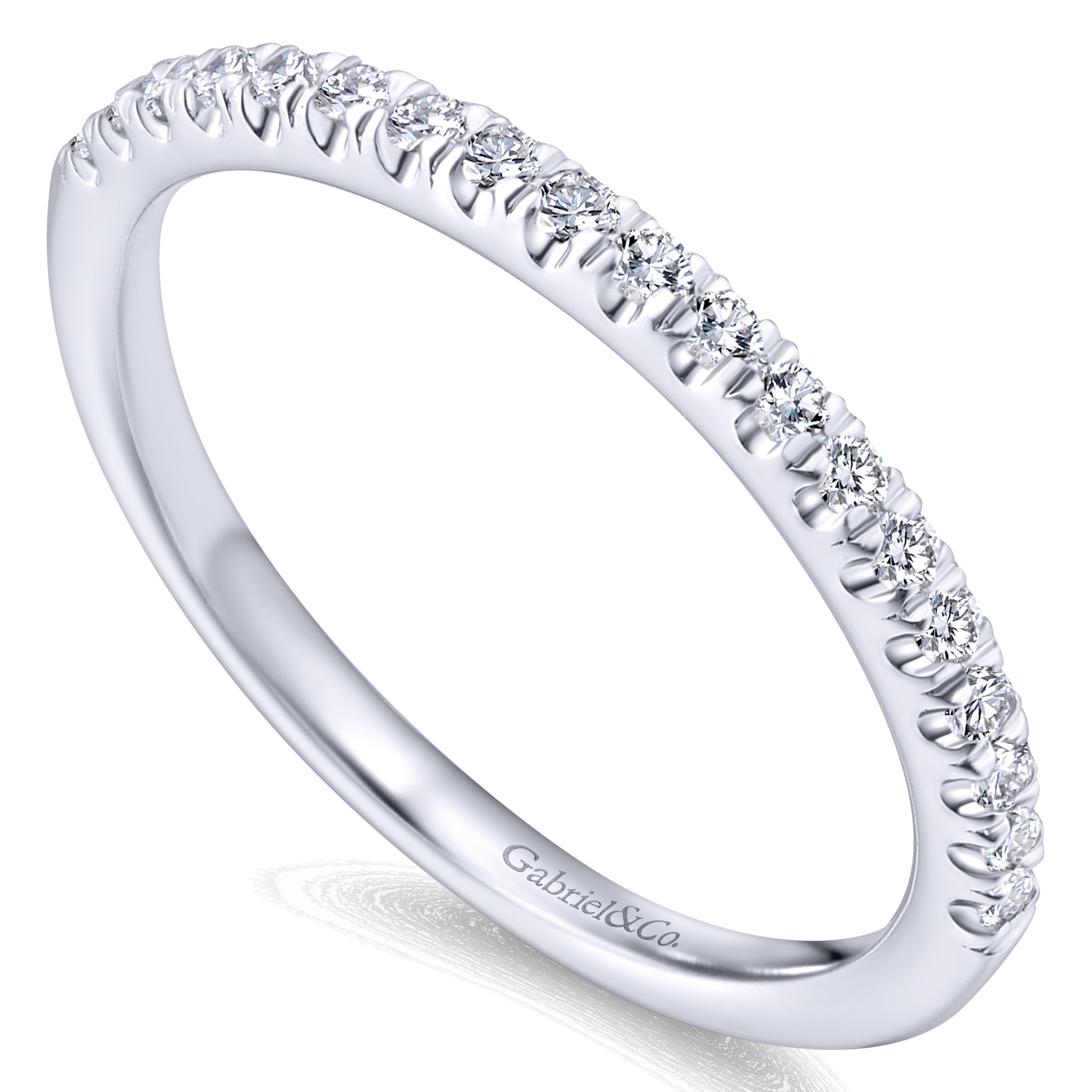 Matching Wedding Band in 14K White Gold, photograph 3