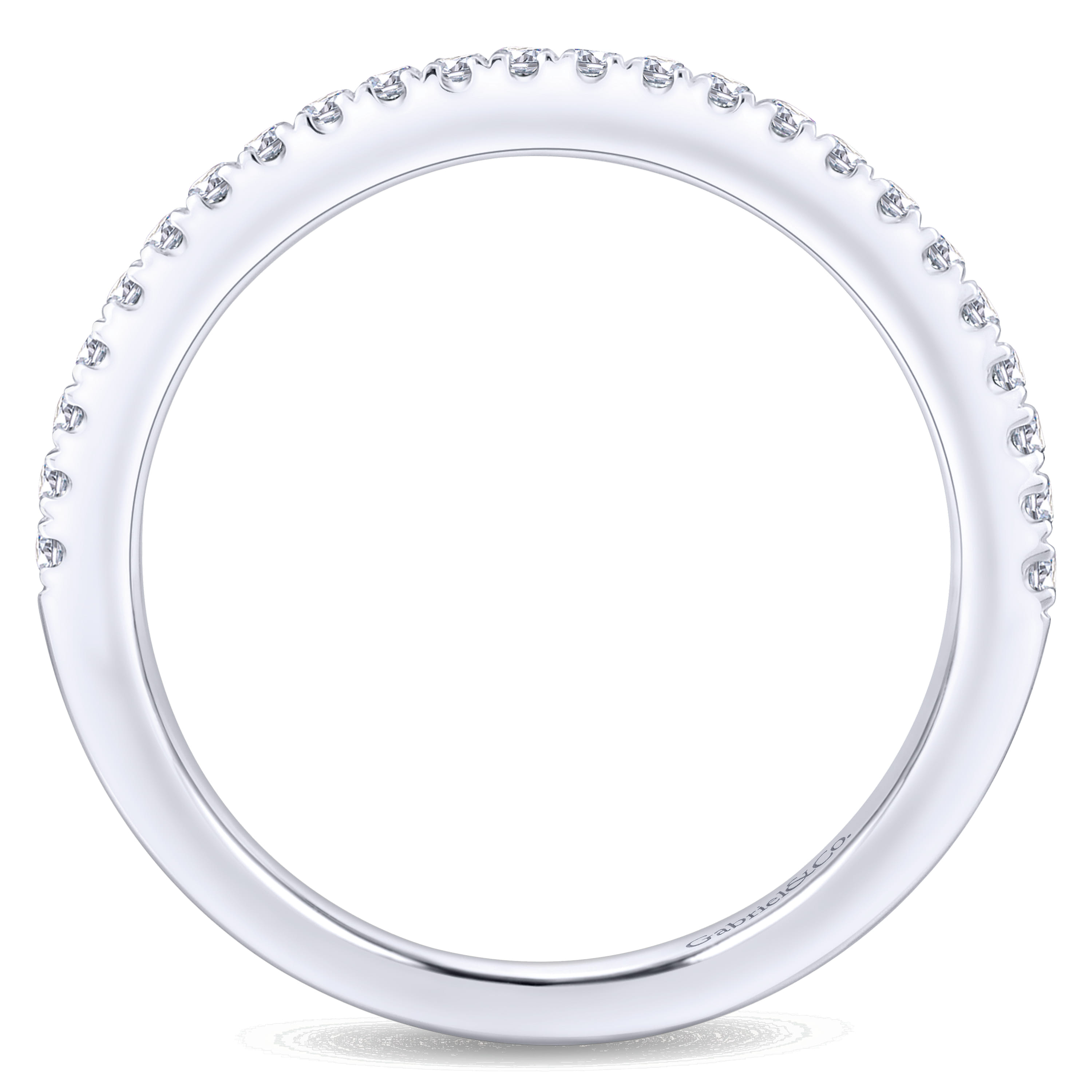 Matching Wedding Band in 14K White Gold, photograph 2