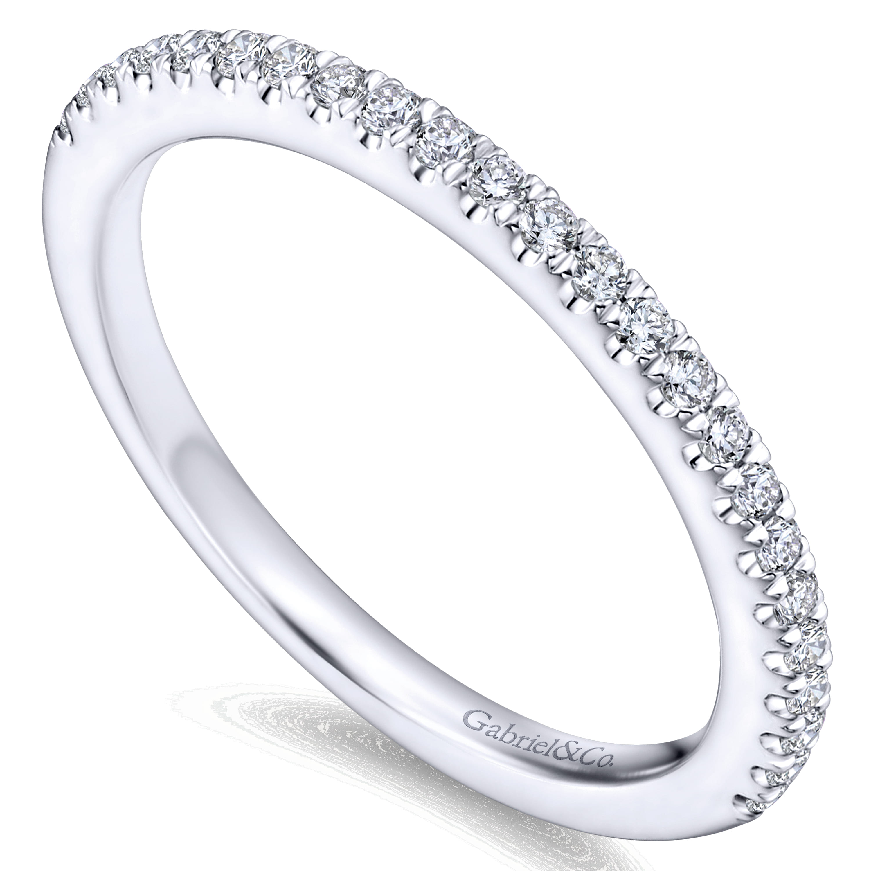 Matching Wedding Band in 14K White Gold, photograph 3