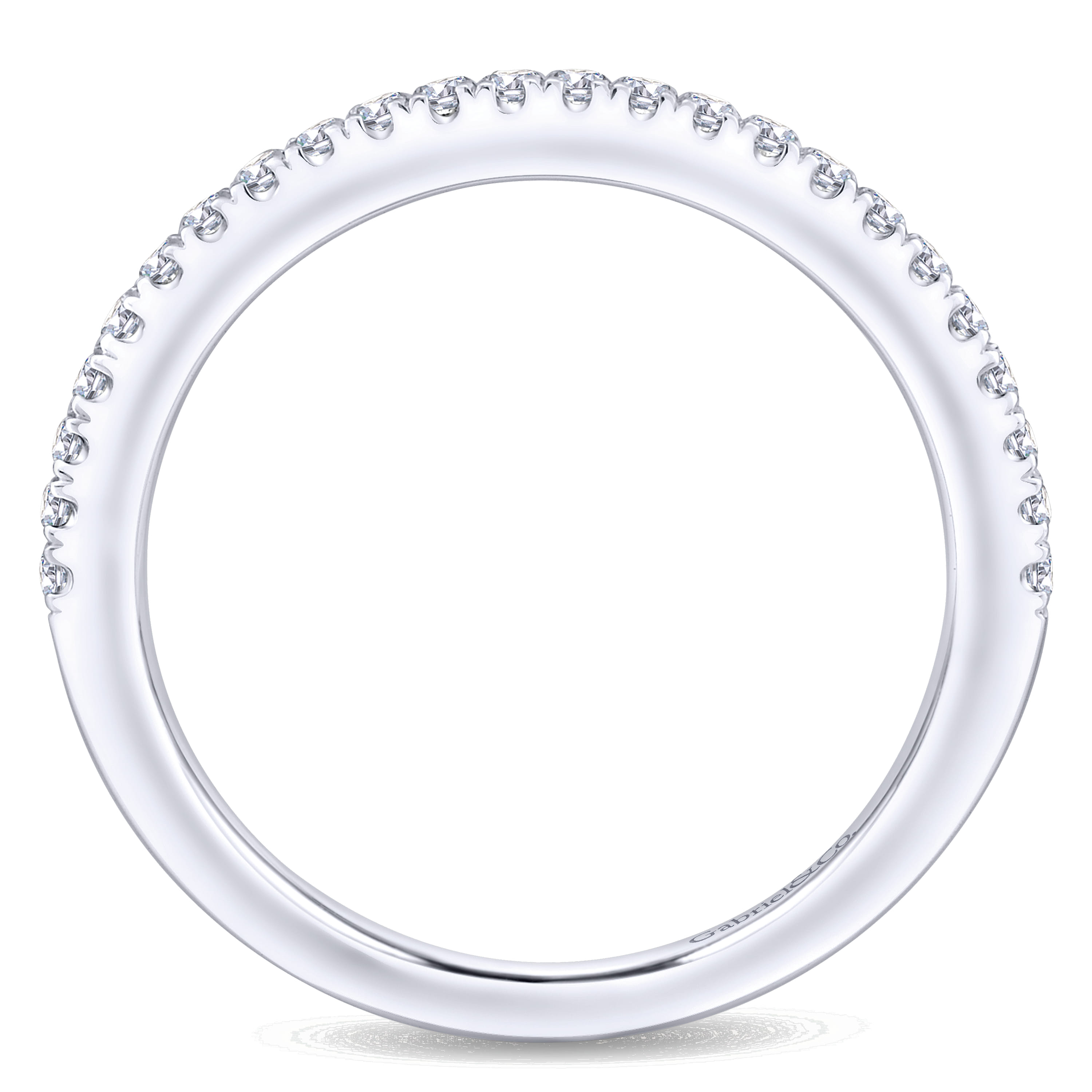 Matching Wedding Band in 14K White Gold, photograph 2