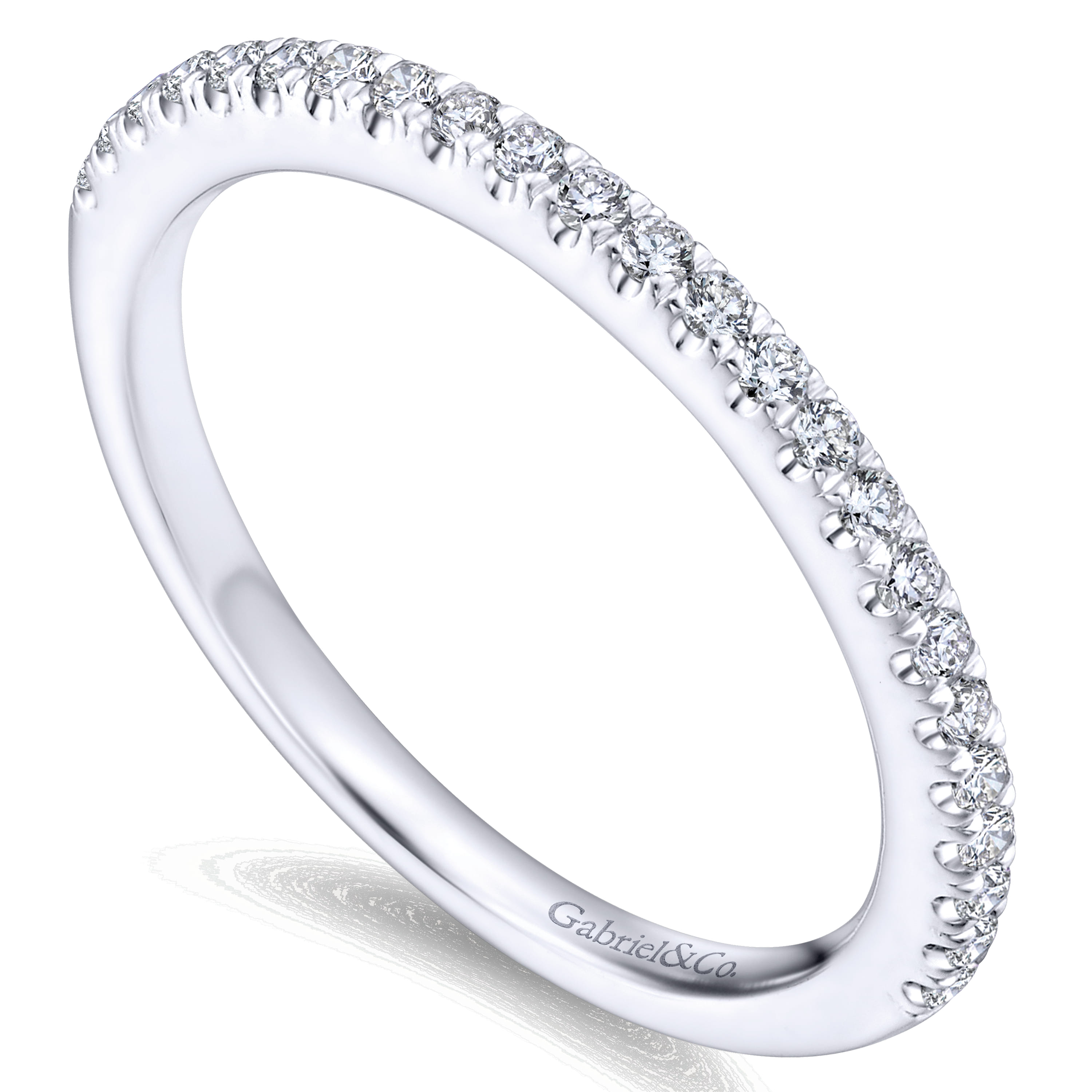 Matching Wedding Band in 14K White Gold, photograph 3