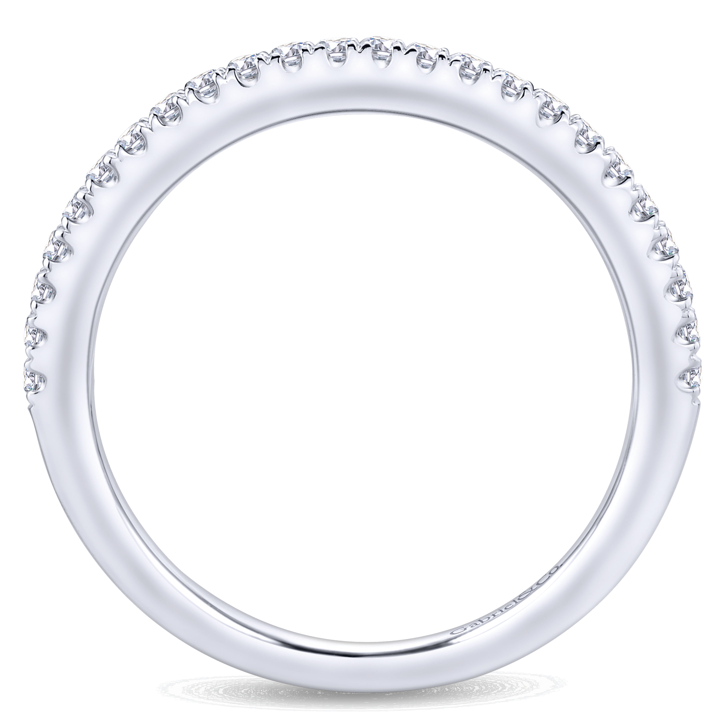 Matching Wedding Band in 14K White Gold, photograph 2