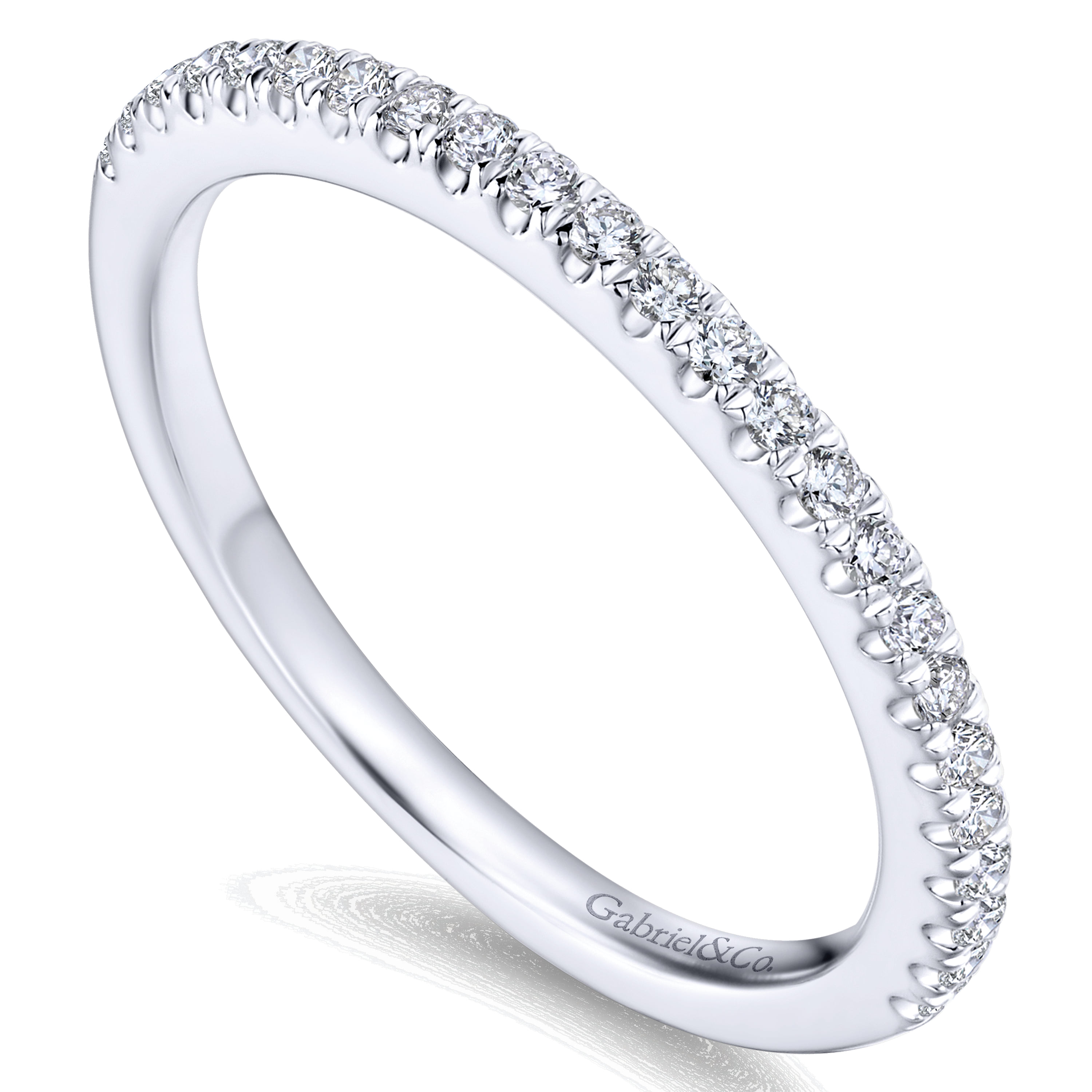 Matching Wedding Band in 14K White Gold, photograph 3
