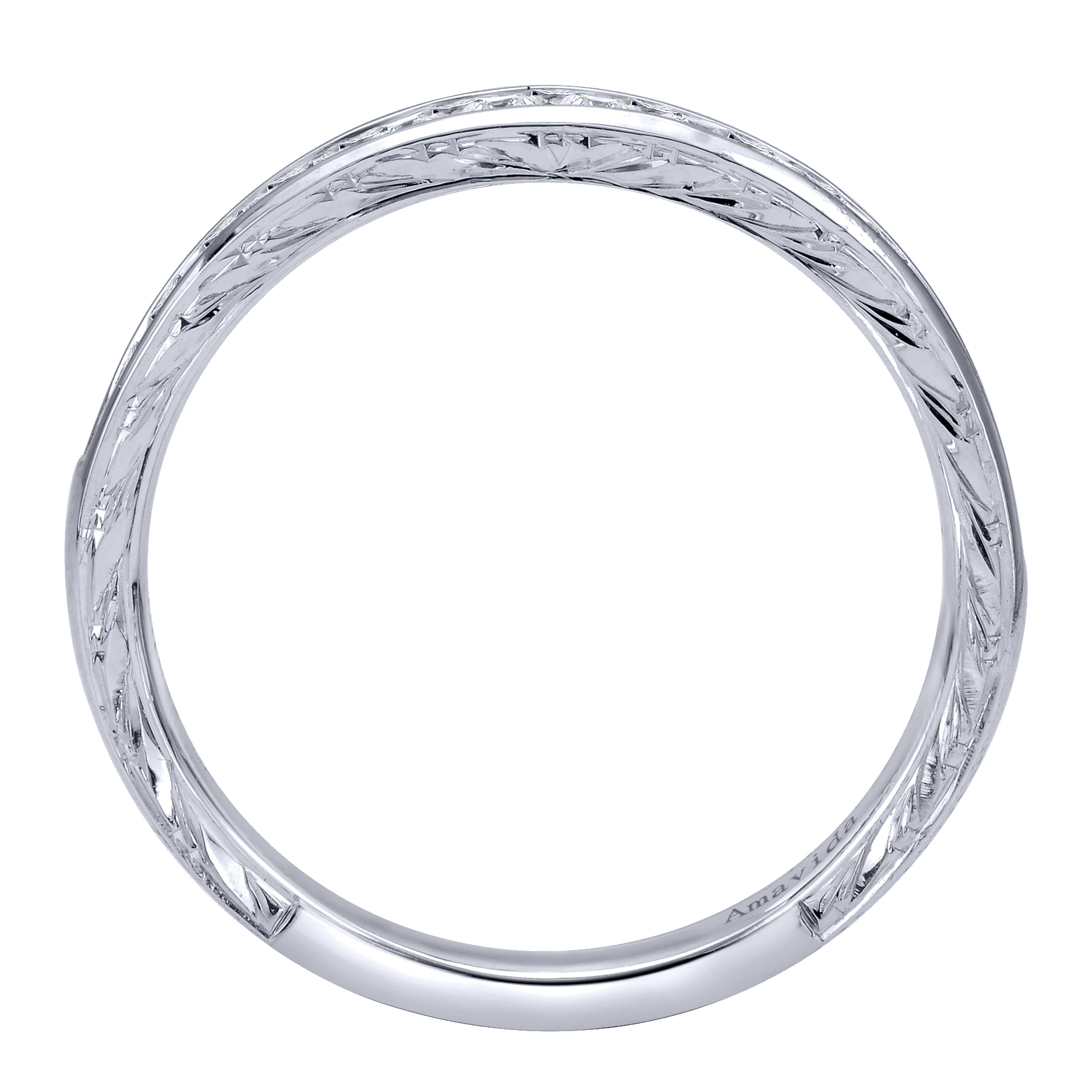 Matching Wedding Band in 18K White Gold, photograph 2
