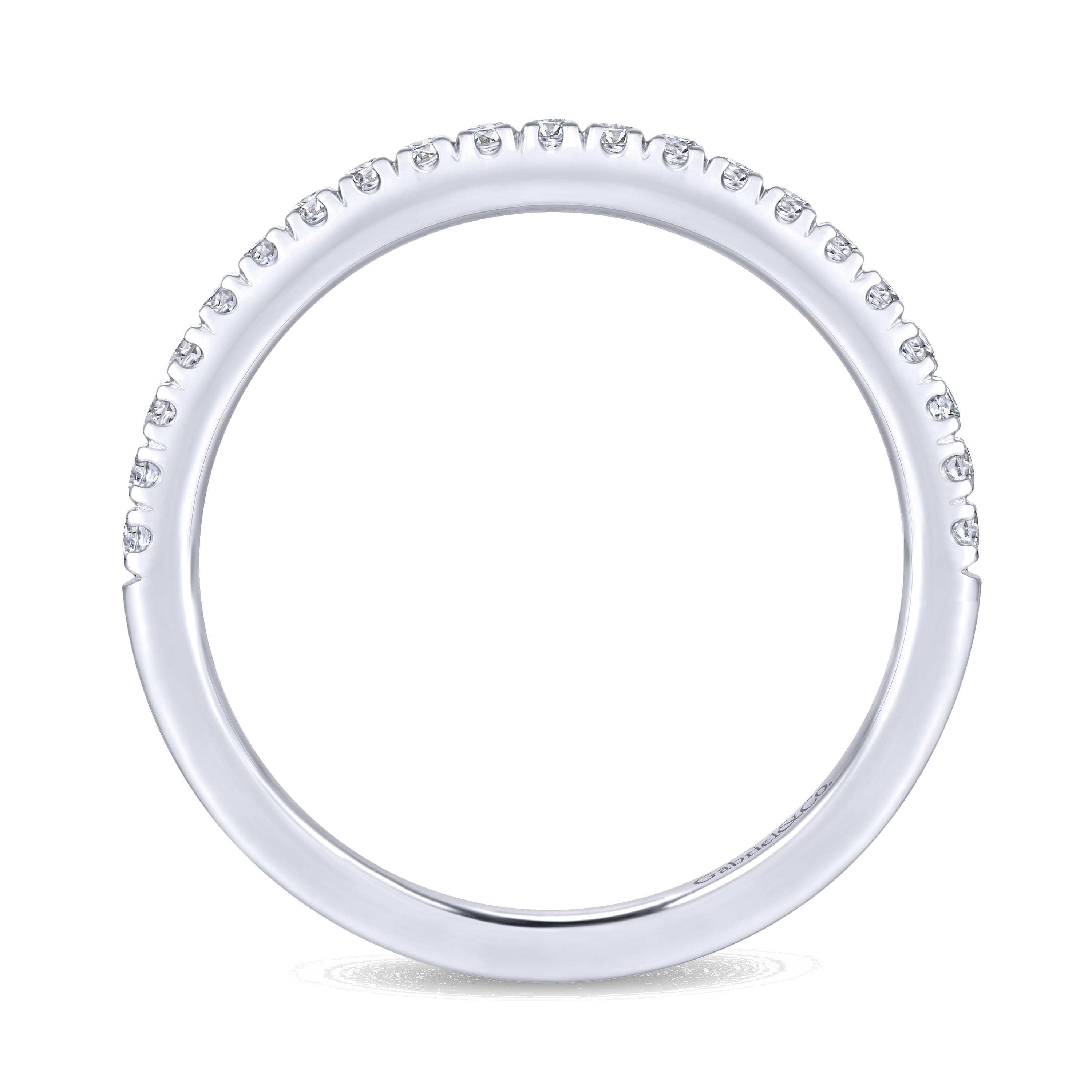 Matching Wedding Band in 14K White Gold, photograph 2
