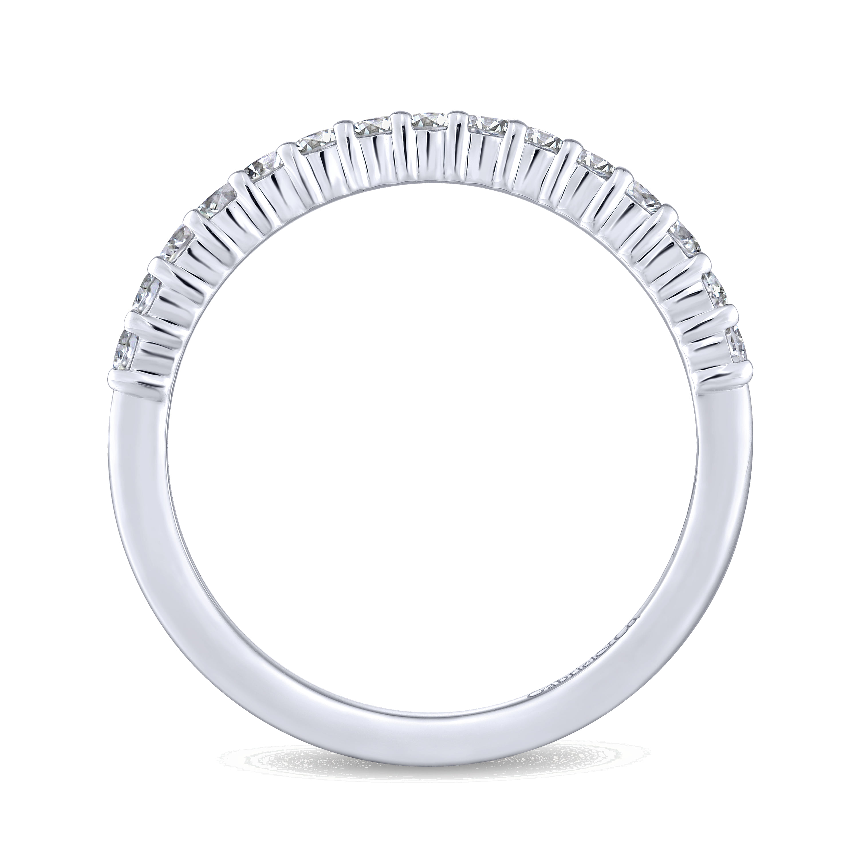 Matching Wedding Band in 14K White Gold, photograph 2