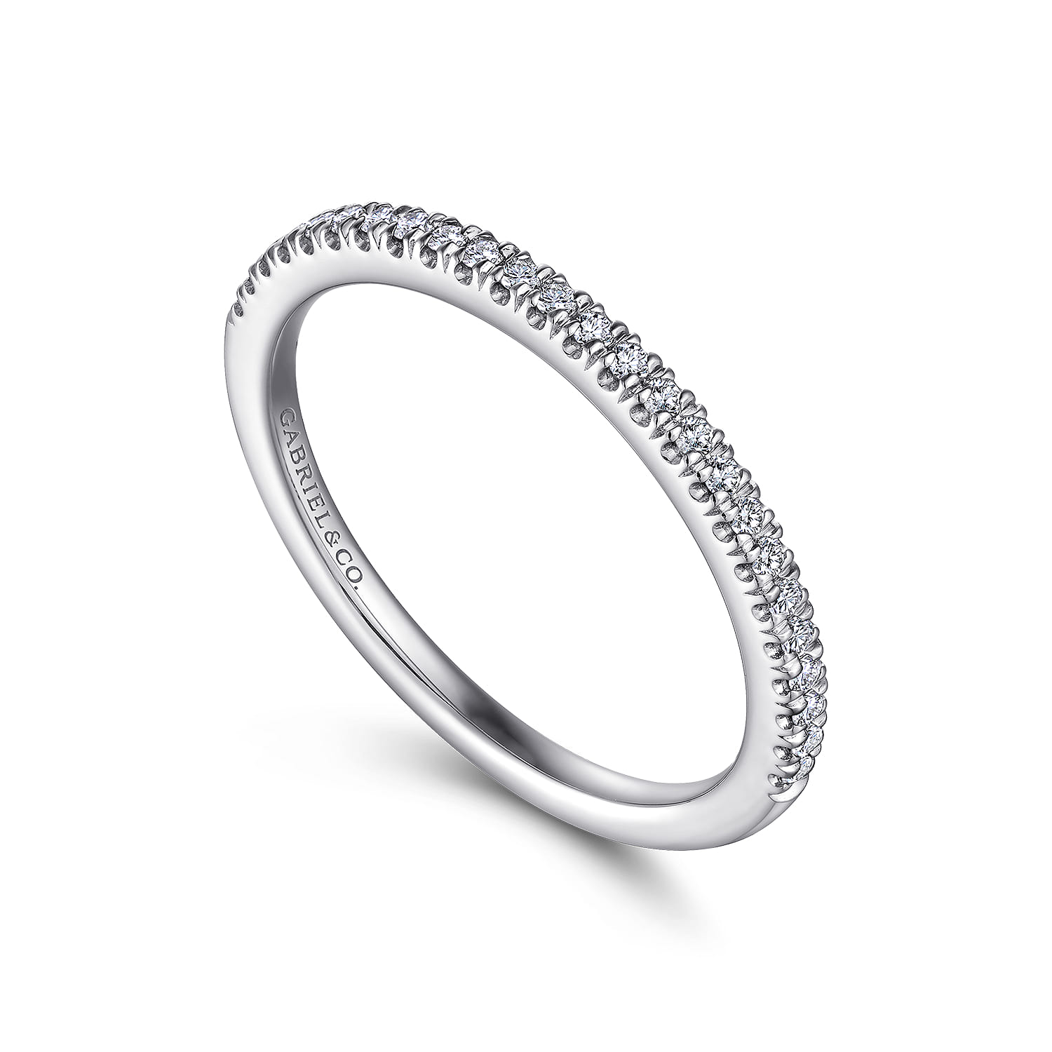 Matching Wedding Band in 14K White Gold, photograph 3