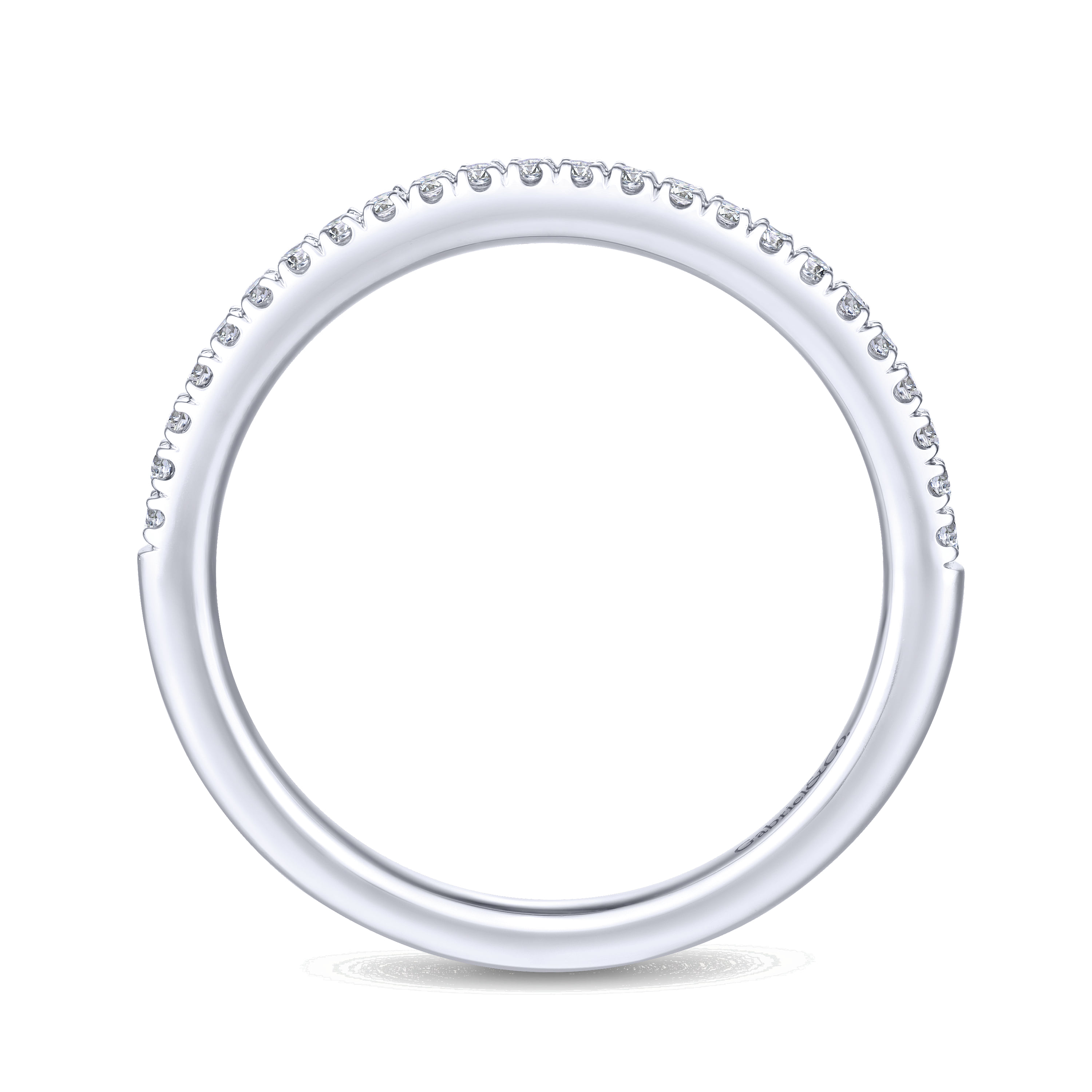 Matching Wedding Band in 14K White Gold, photograph 2