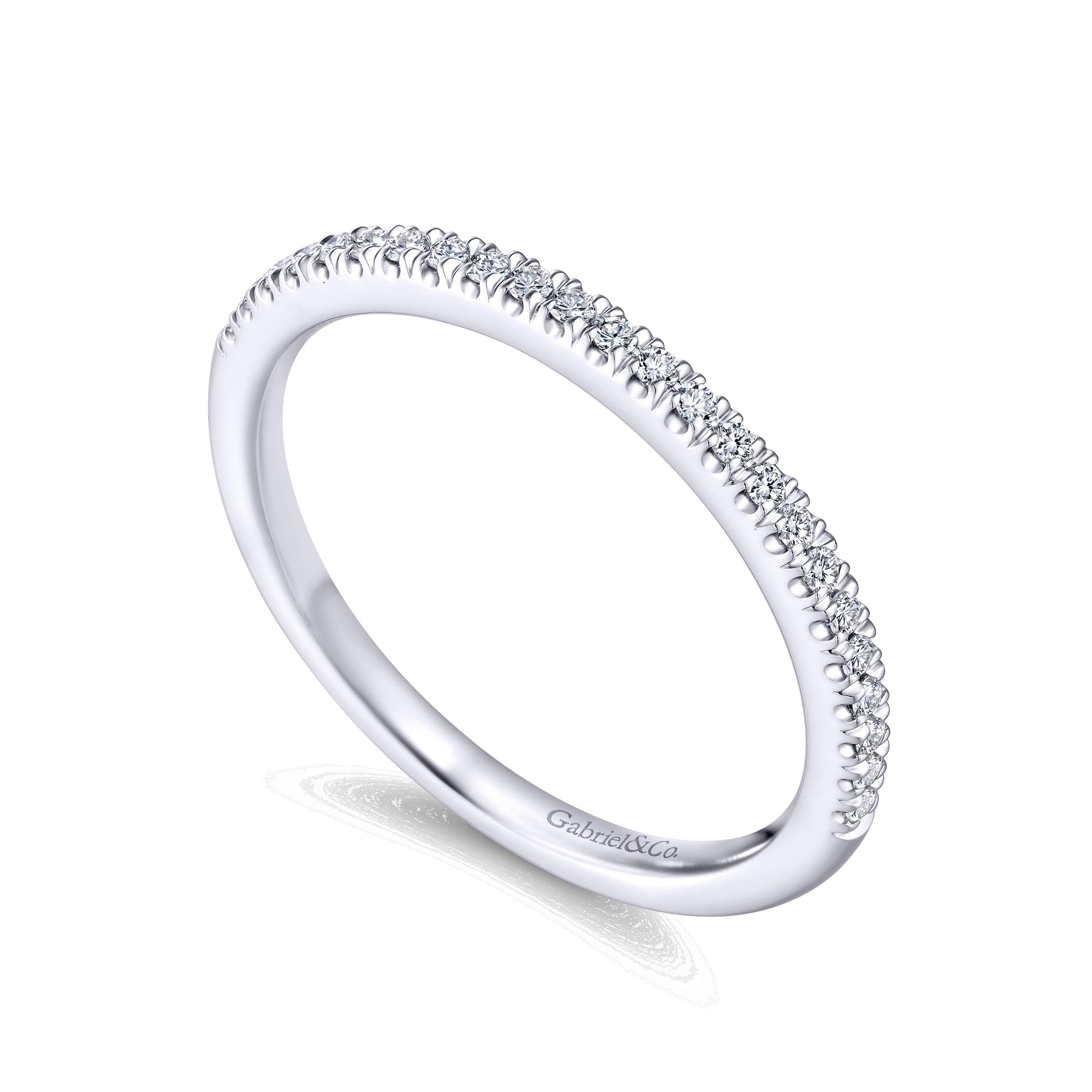 Matching Wedding Band in 14K White Gold, photograph 3